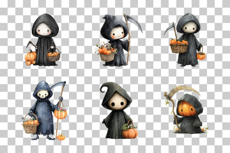Halloween Death Clipart Bundle - CraftNest - Digital Crafting and Art