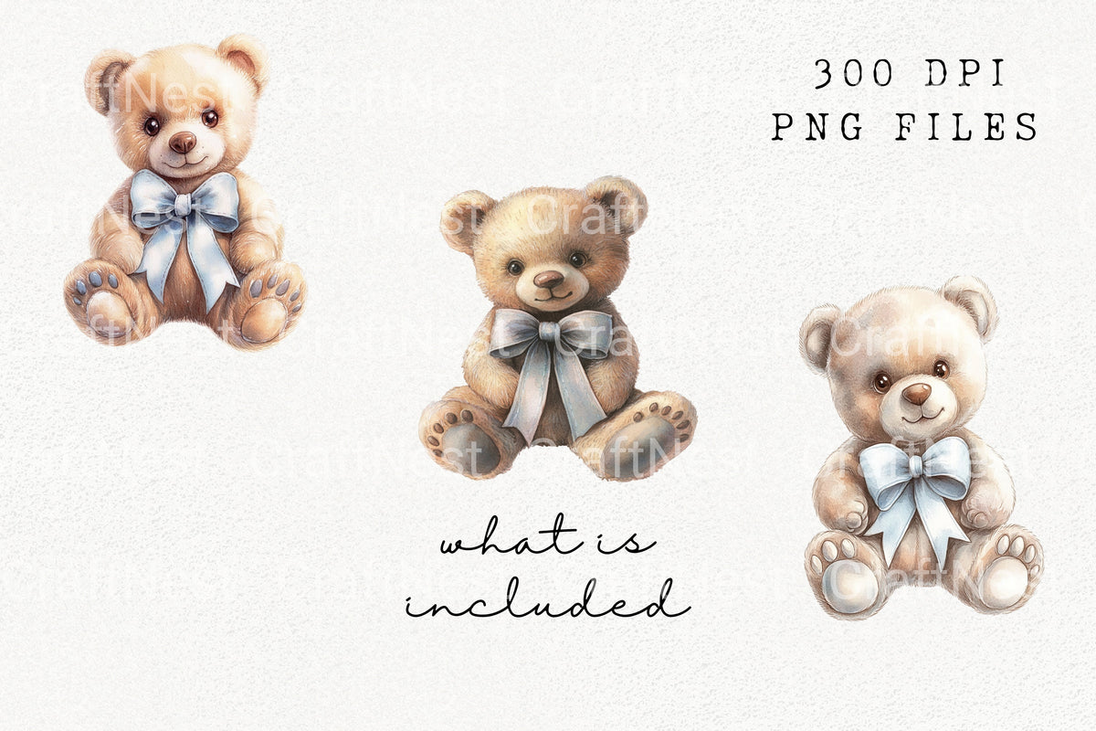 Teddy Bear Clipart Bundle
