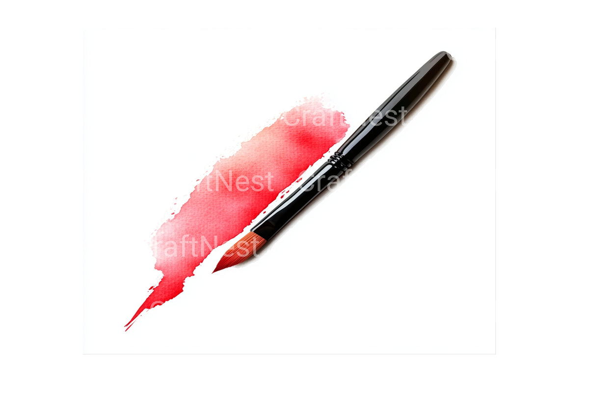 Abstract Brush Stroke Designs Clipart Bundle