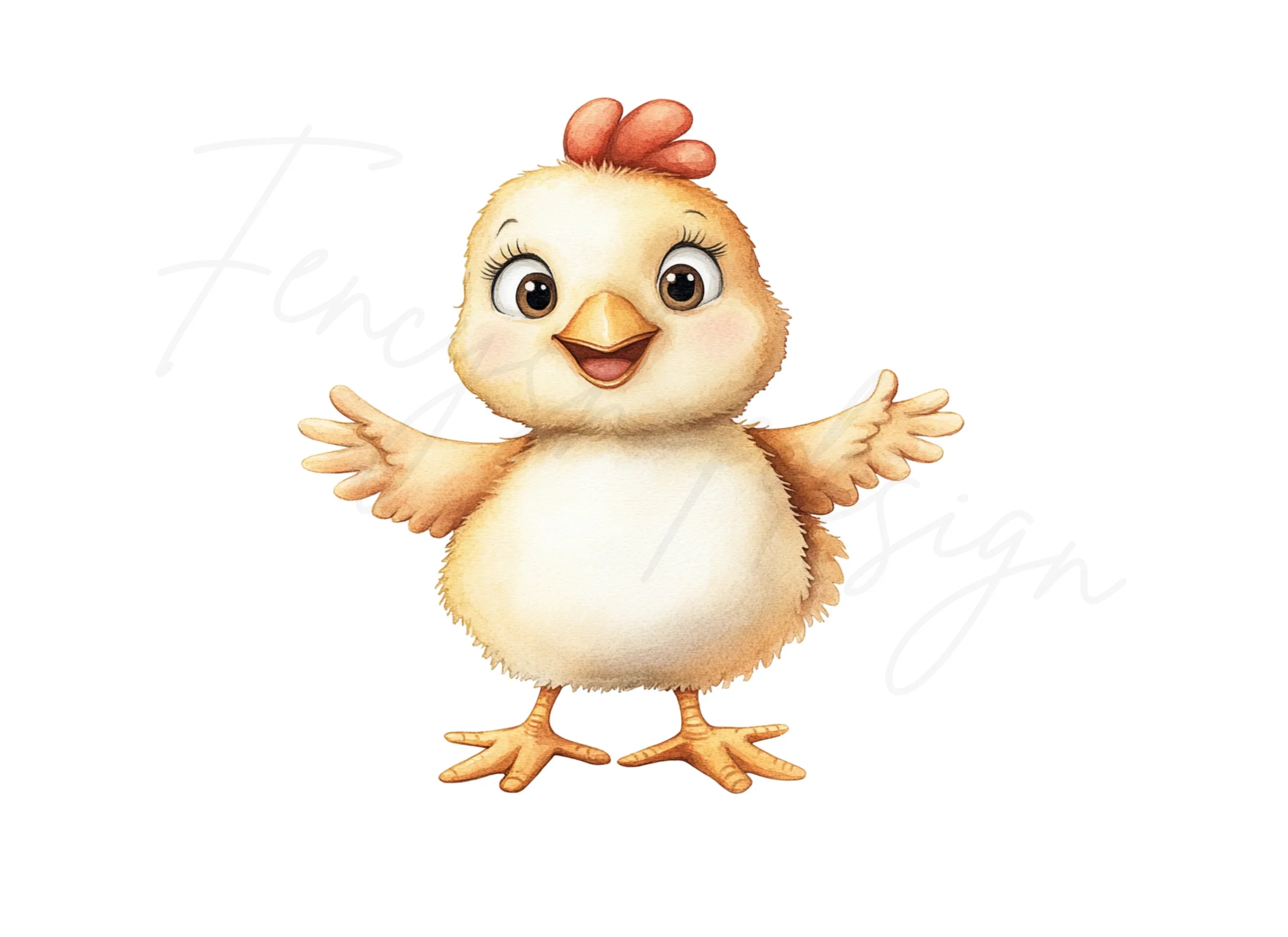Cute Baby Chicks Clipart Bundle