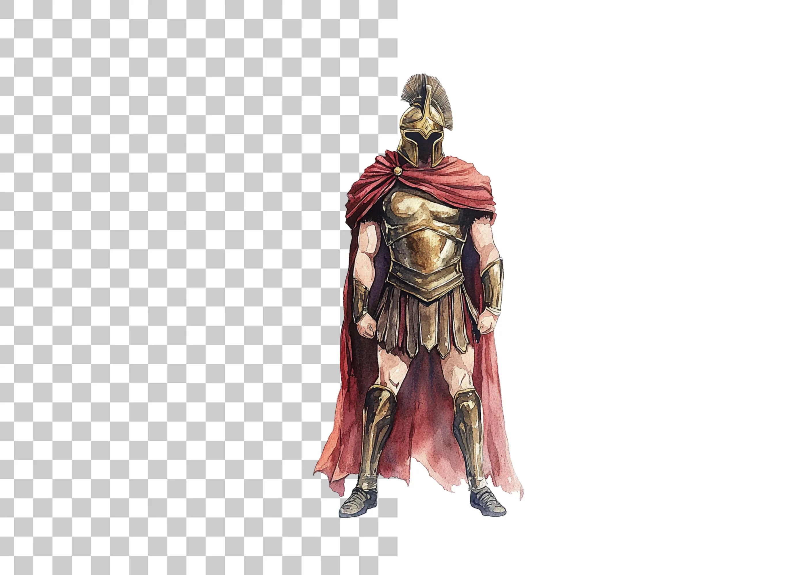 Spartan Warrior Clipart Bundle