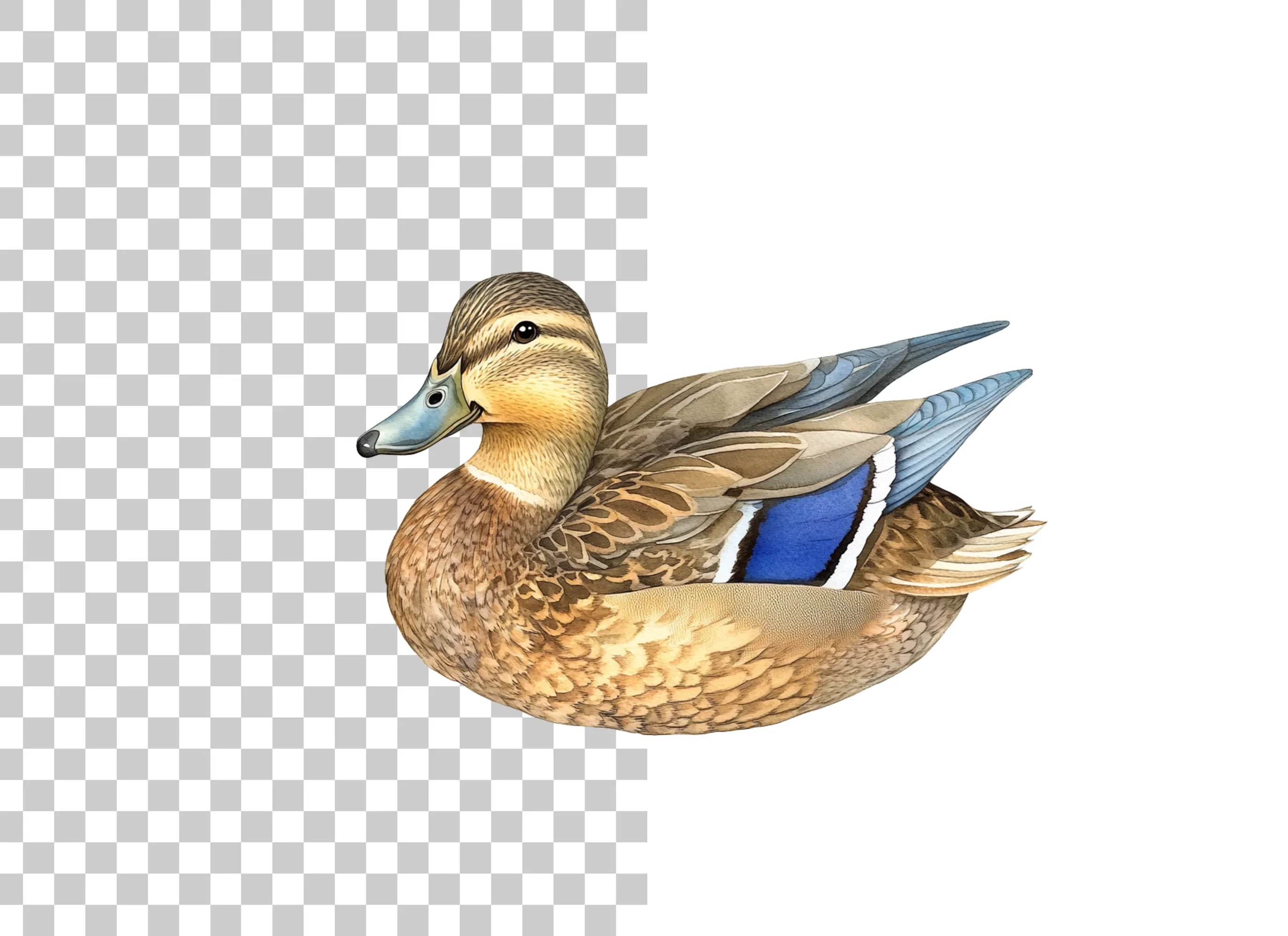 Mallard Duck Female Clipart Bundle
