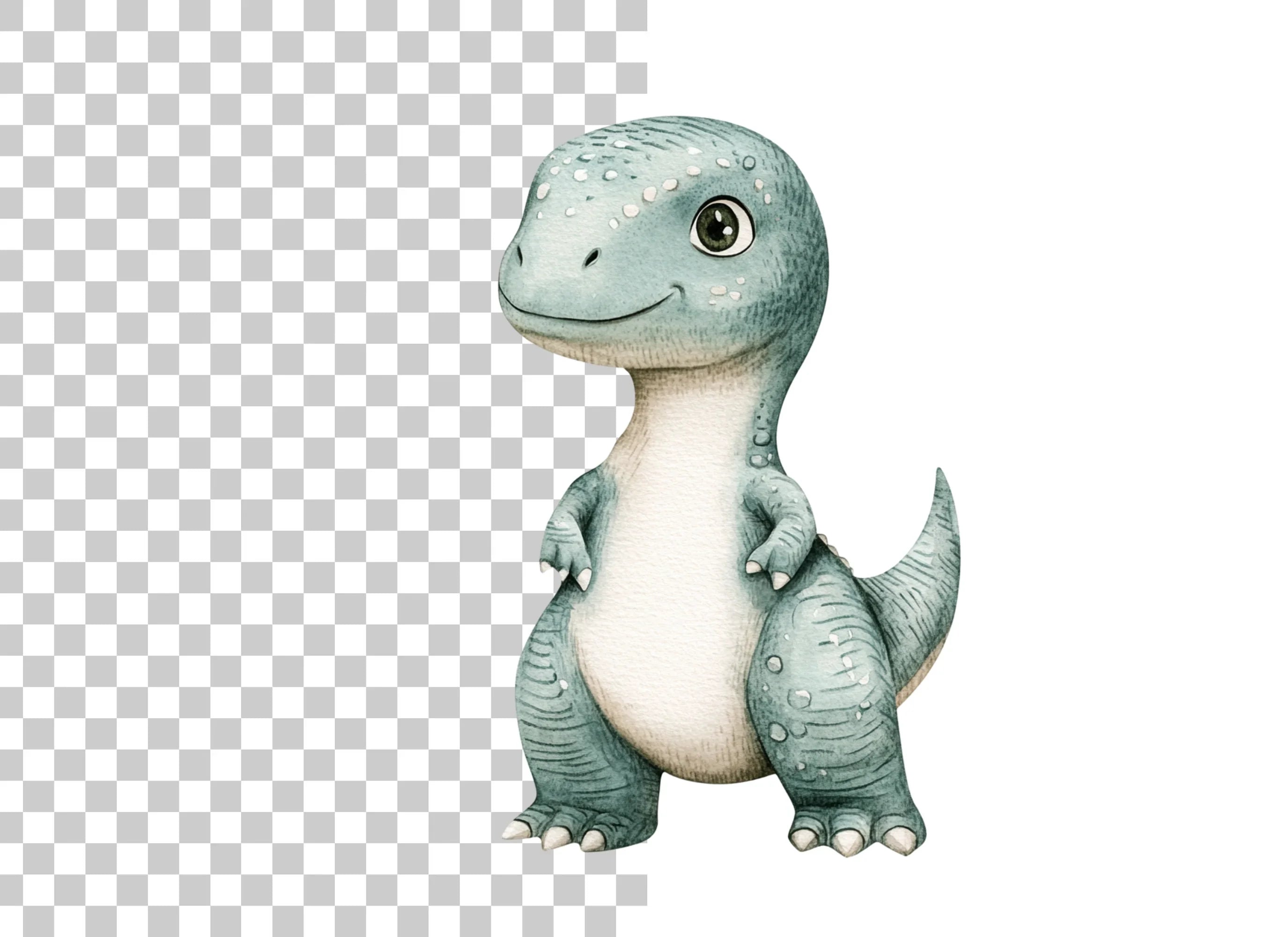 Cute Baby Dinosaur Clipart Bundle