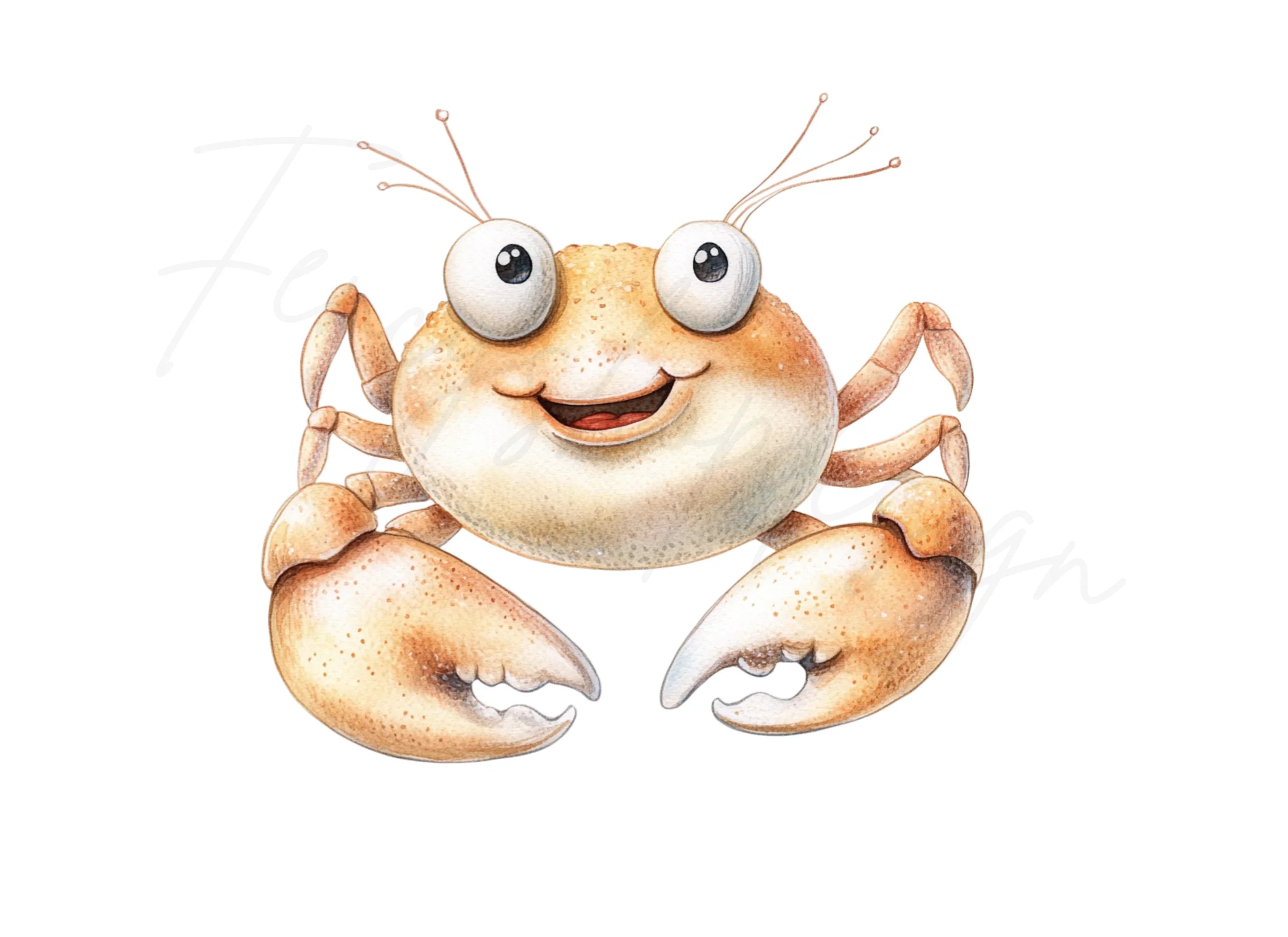 Charming Crab Clipart Bundle