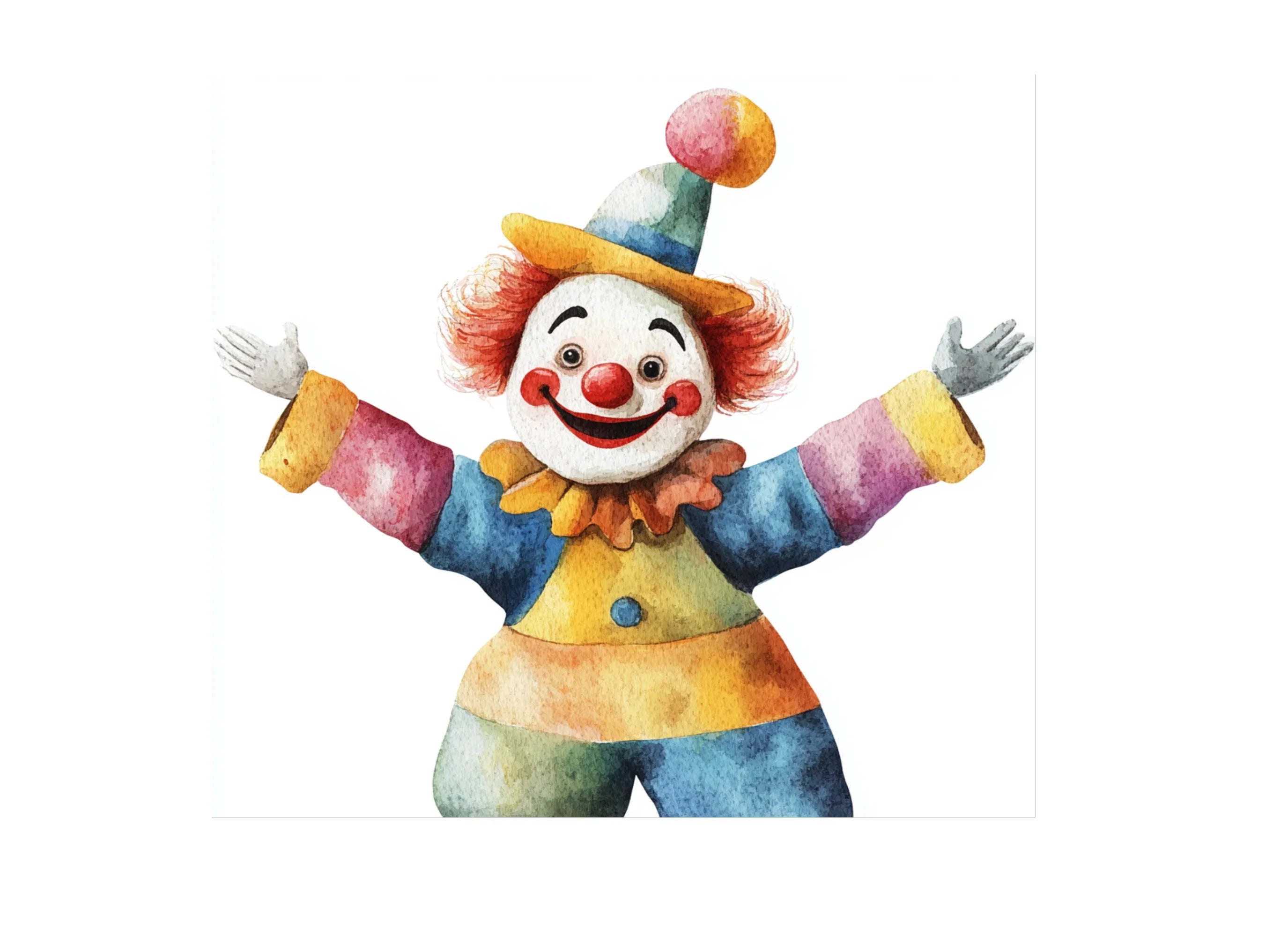 Circus Clowns Clipart Bundle
