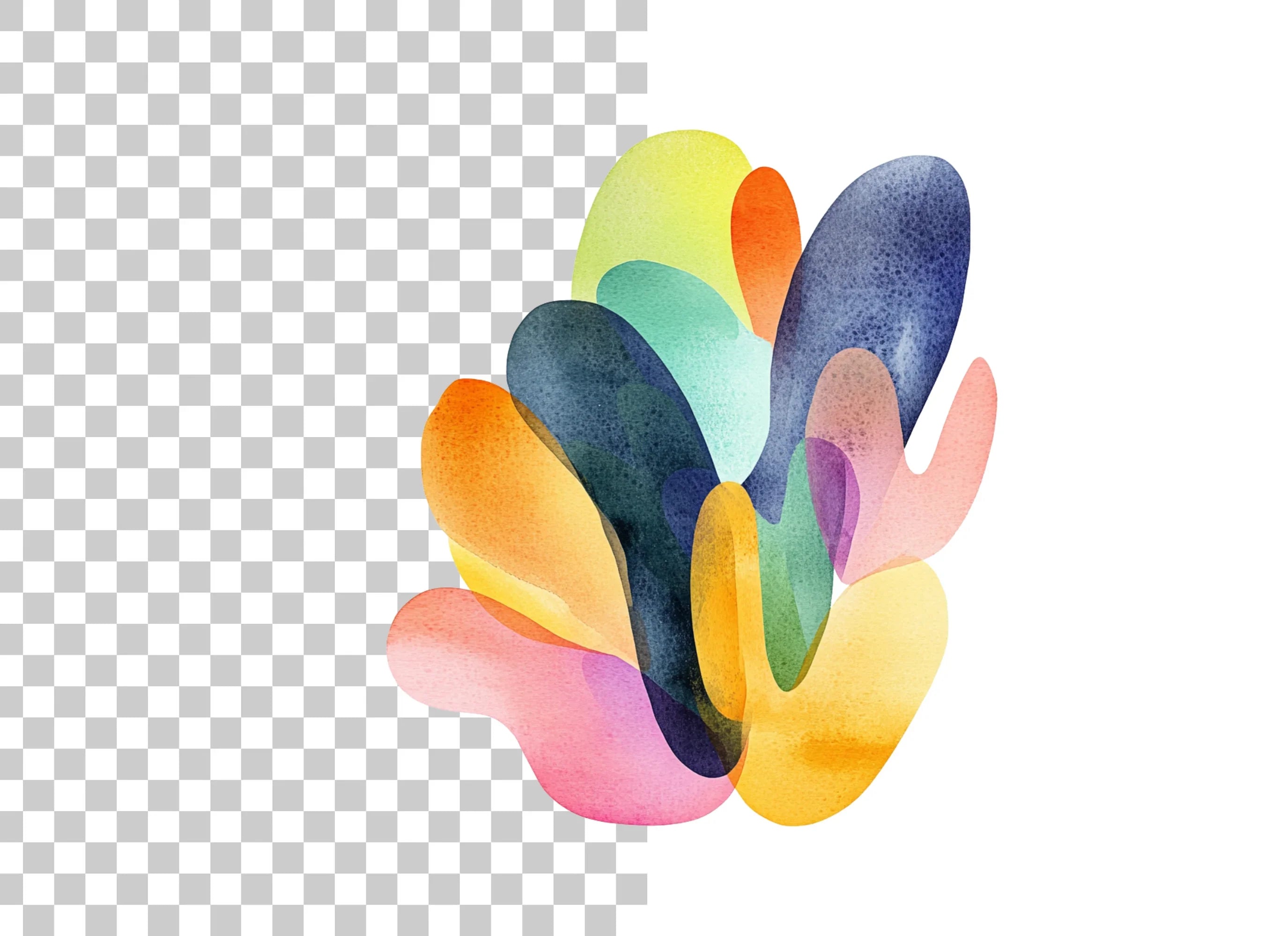 Colorful Abstract Blob Clipart Bundle