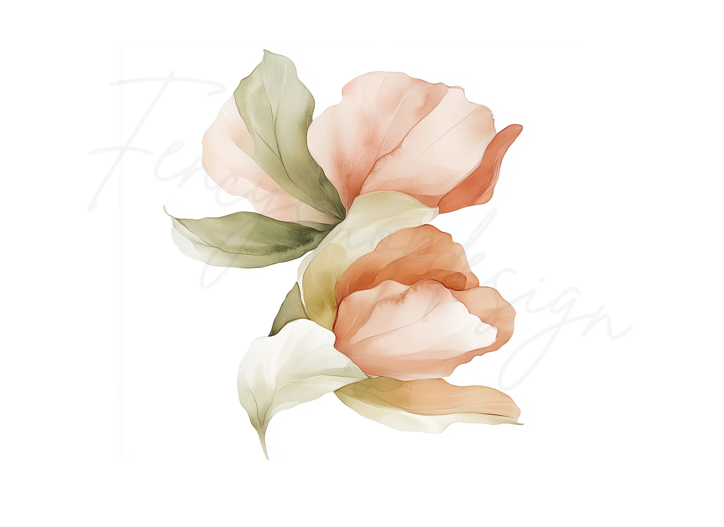 Sheer Botanical Clipart Bundle