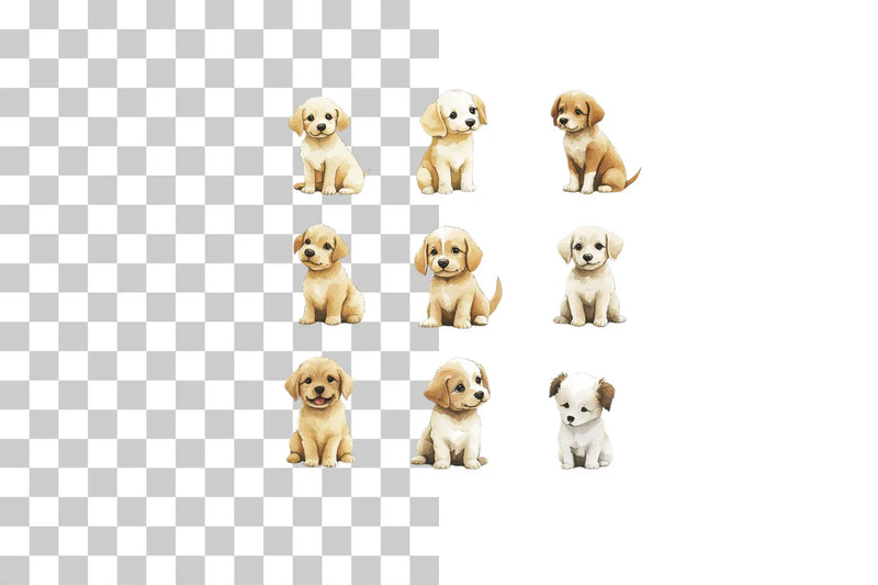 Funny Cartoon Dog Group Clipart Bundle - CraftNest - Digital Crafting and Art