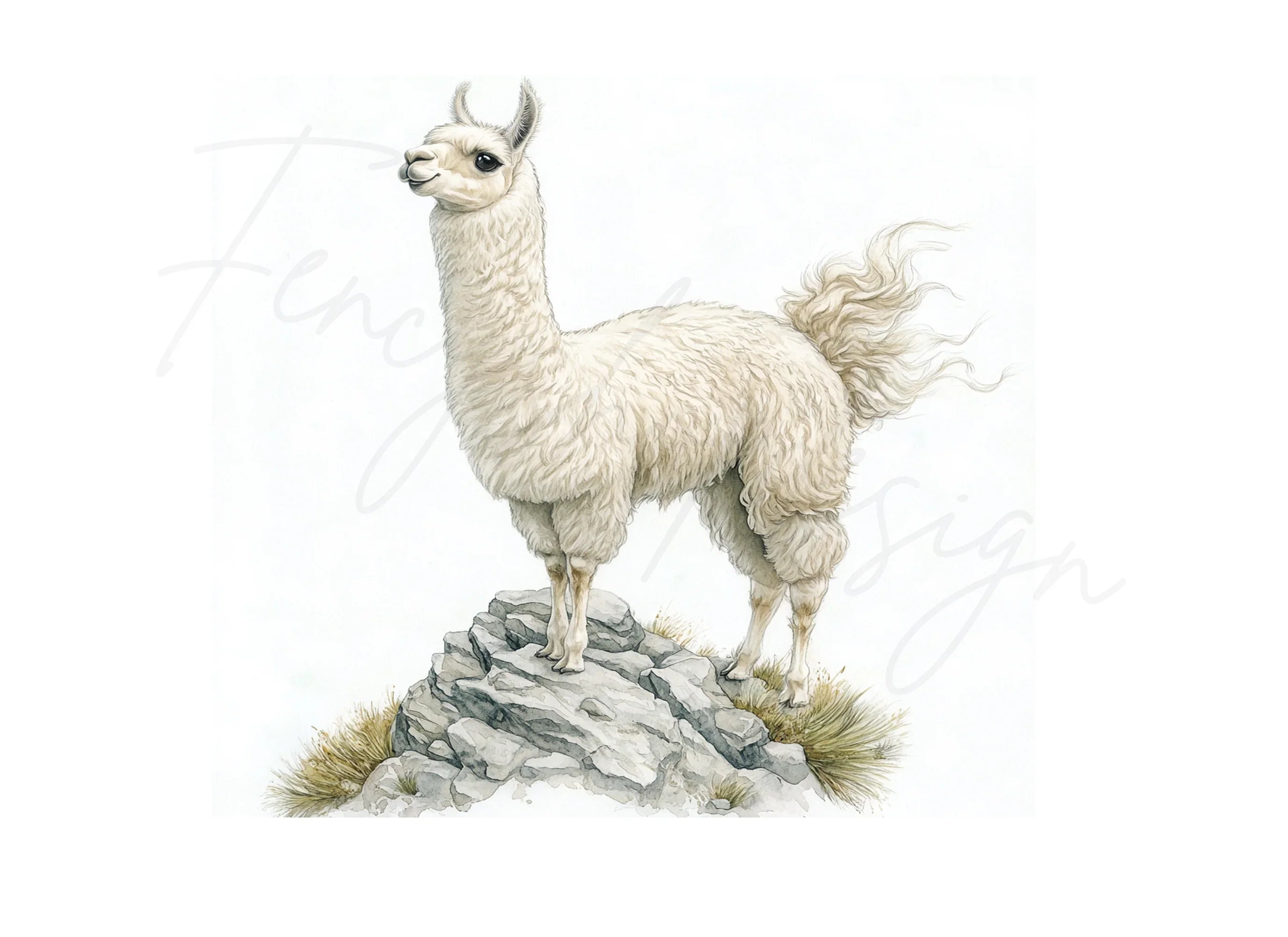 Cute Llama Clipart Bundle