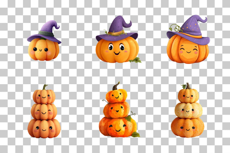 Halloween Pumpkin Clipart Bundle - CraftNest - Digital Crafting and Art