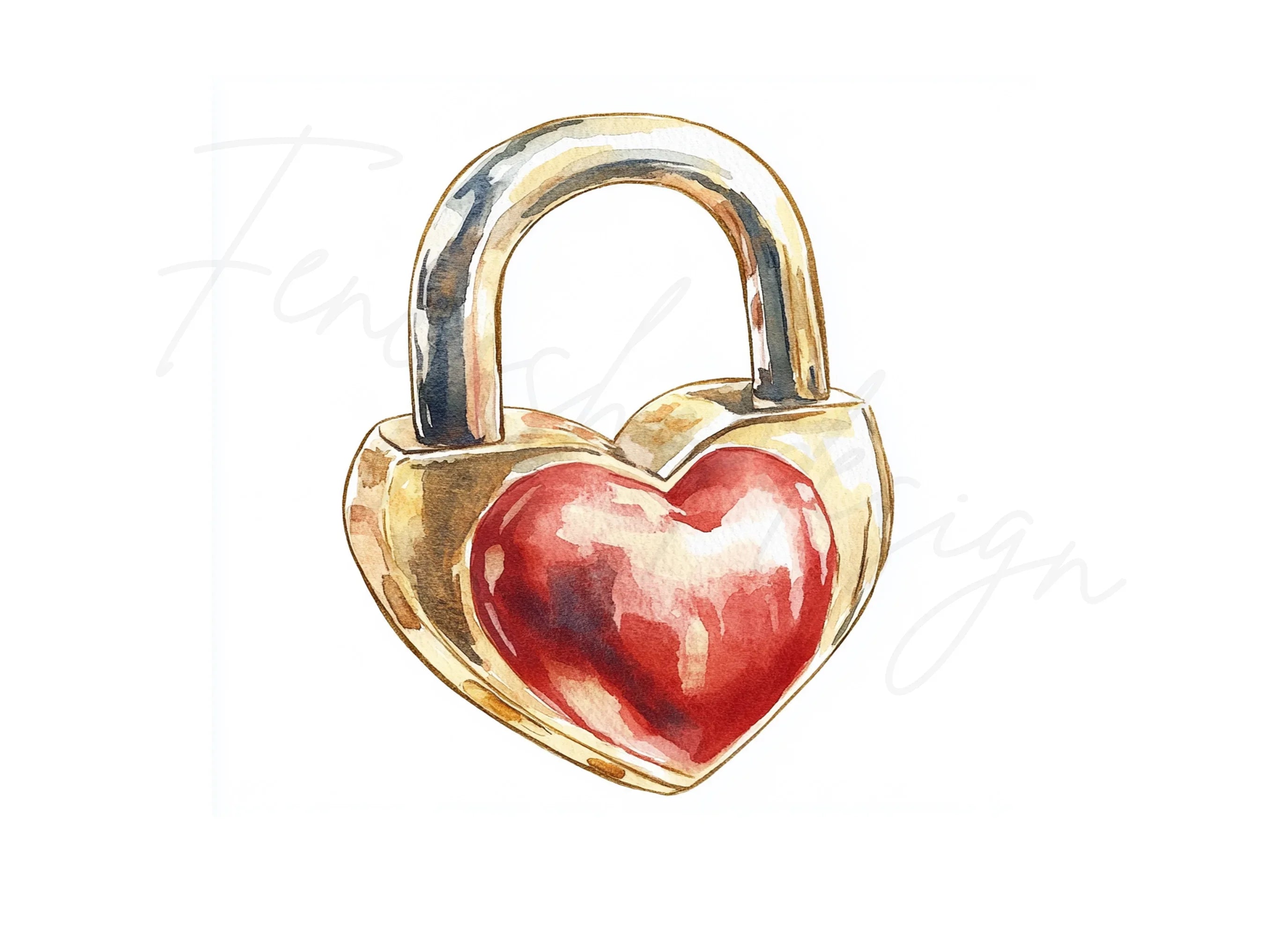Heart Lock Clipart Bundle