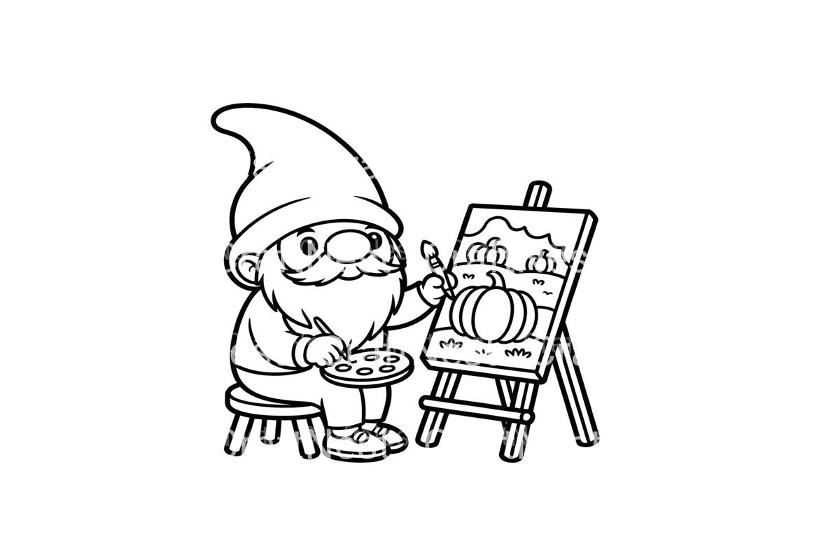 Gnome Artists Coloring Books
