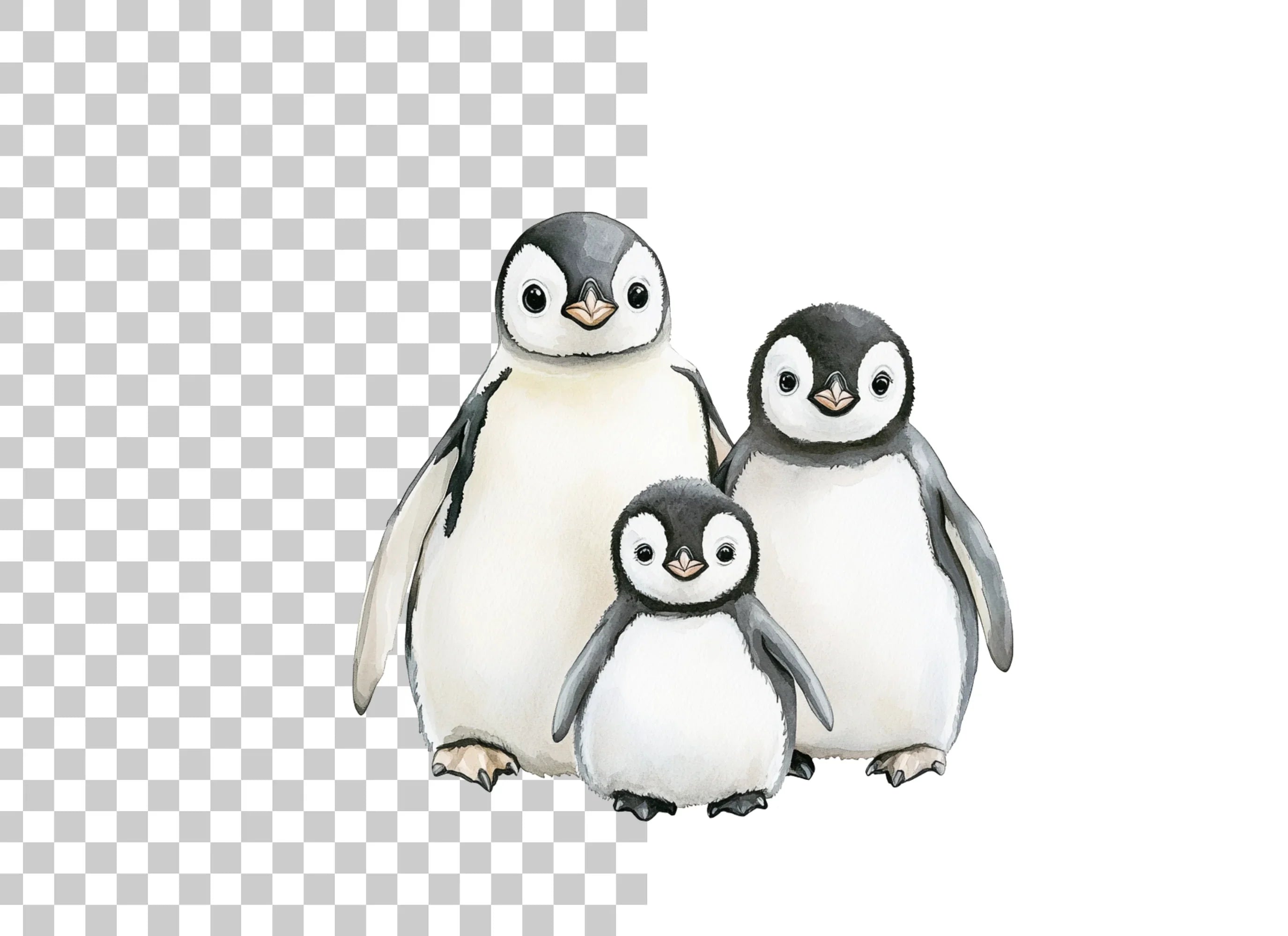 Charming Baby Penguin Clipart Bundle
