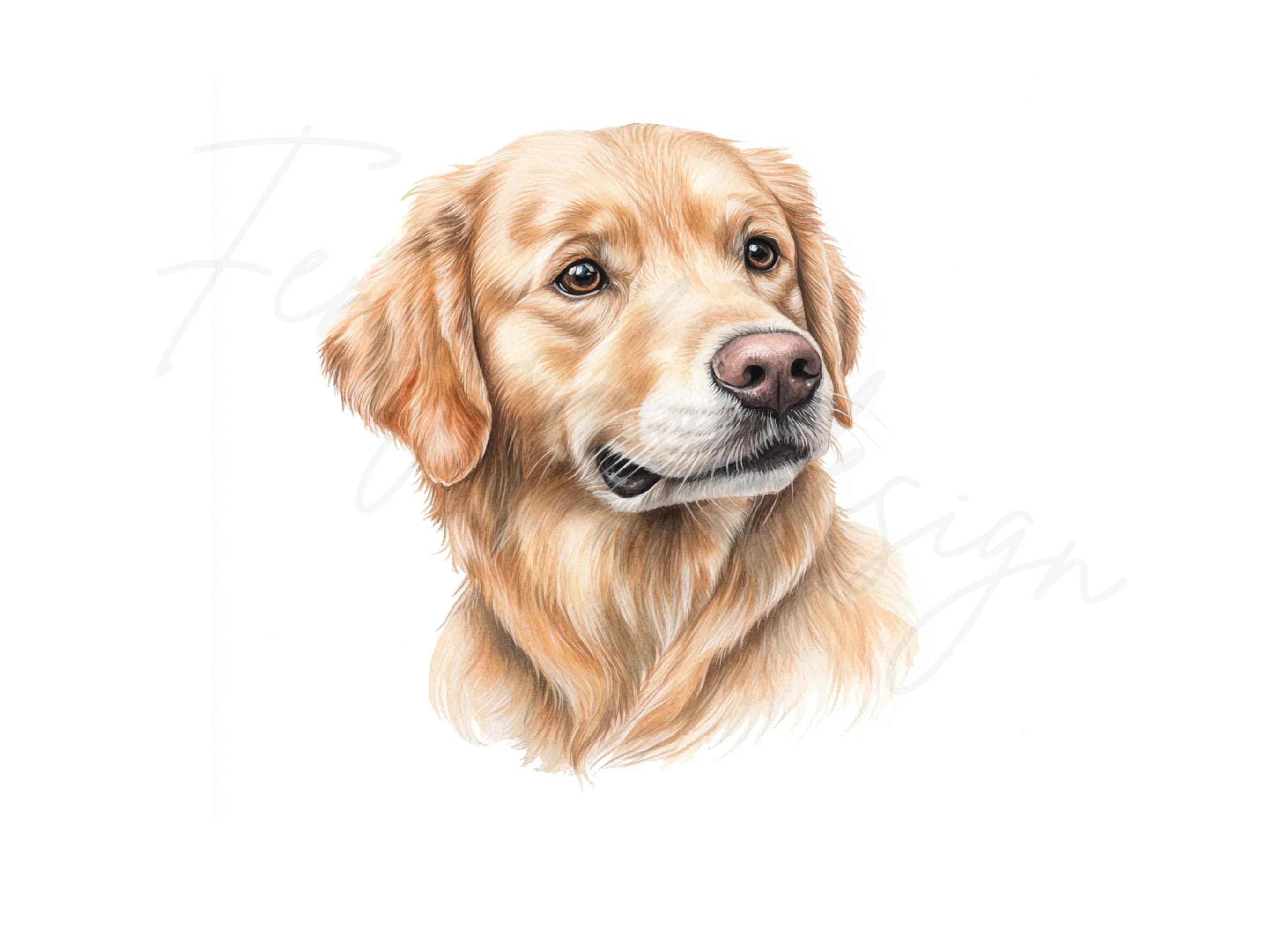 Golden Retriever Dog Breed Clipart Bundle