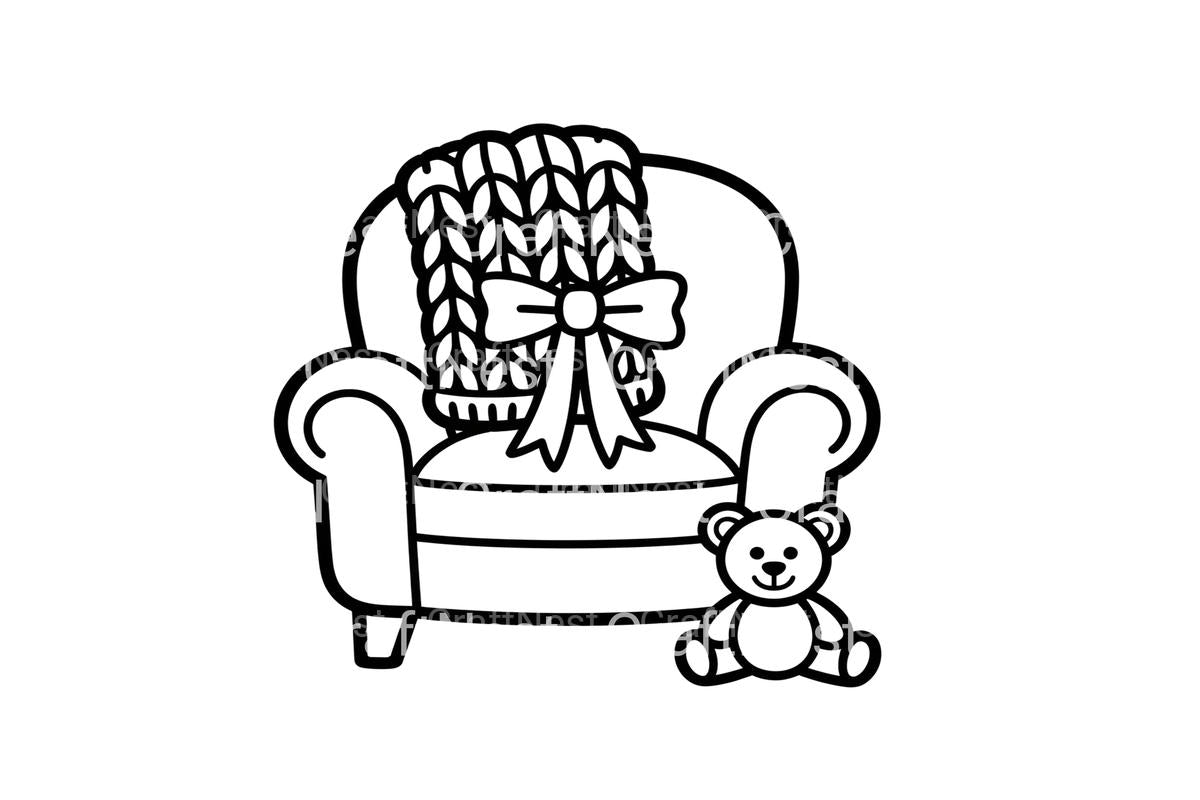 Cozy Armchair Winter Coloring Books