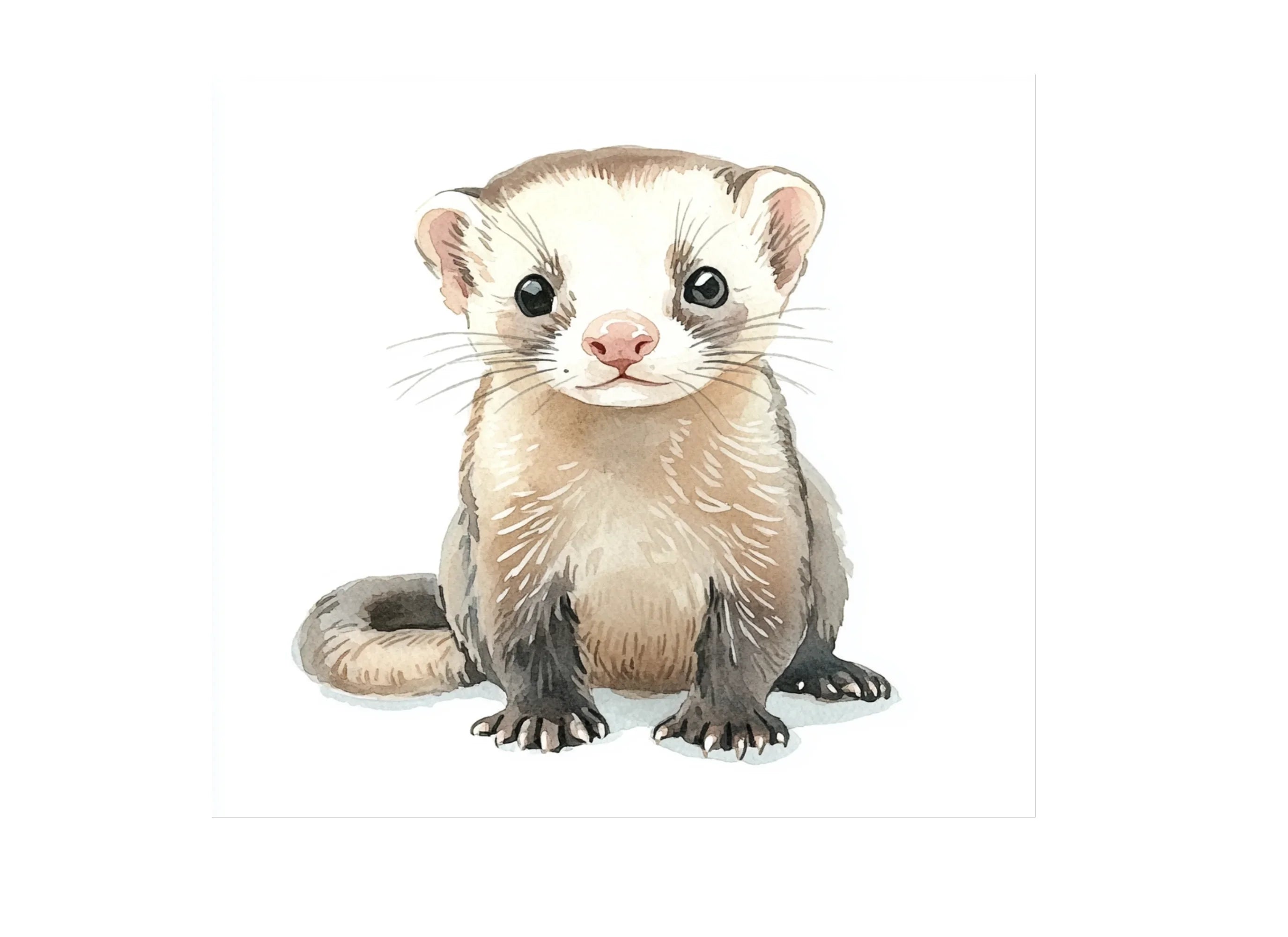 Ferret Illustrations Clipart Bundle