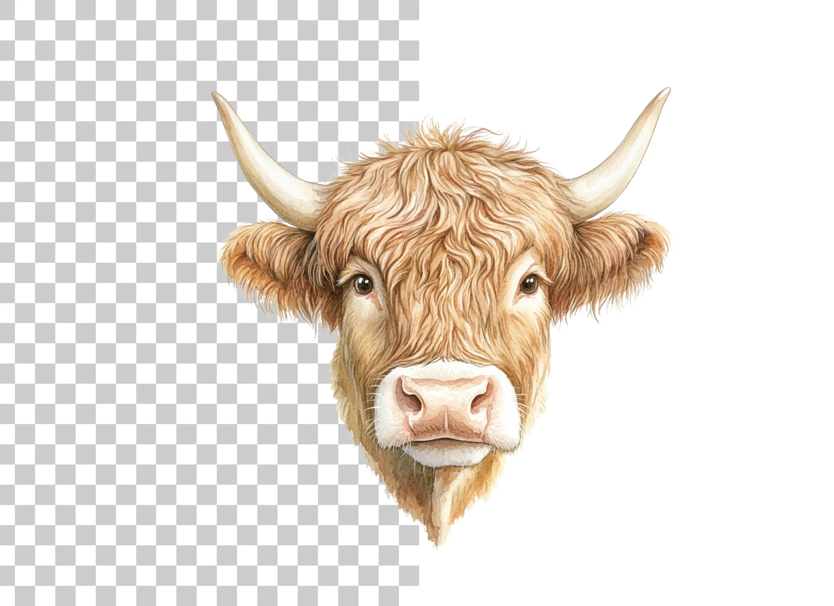Highland Cow Clipart Bundle