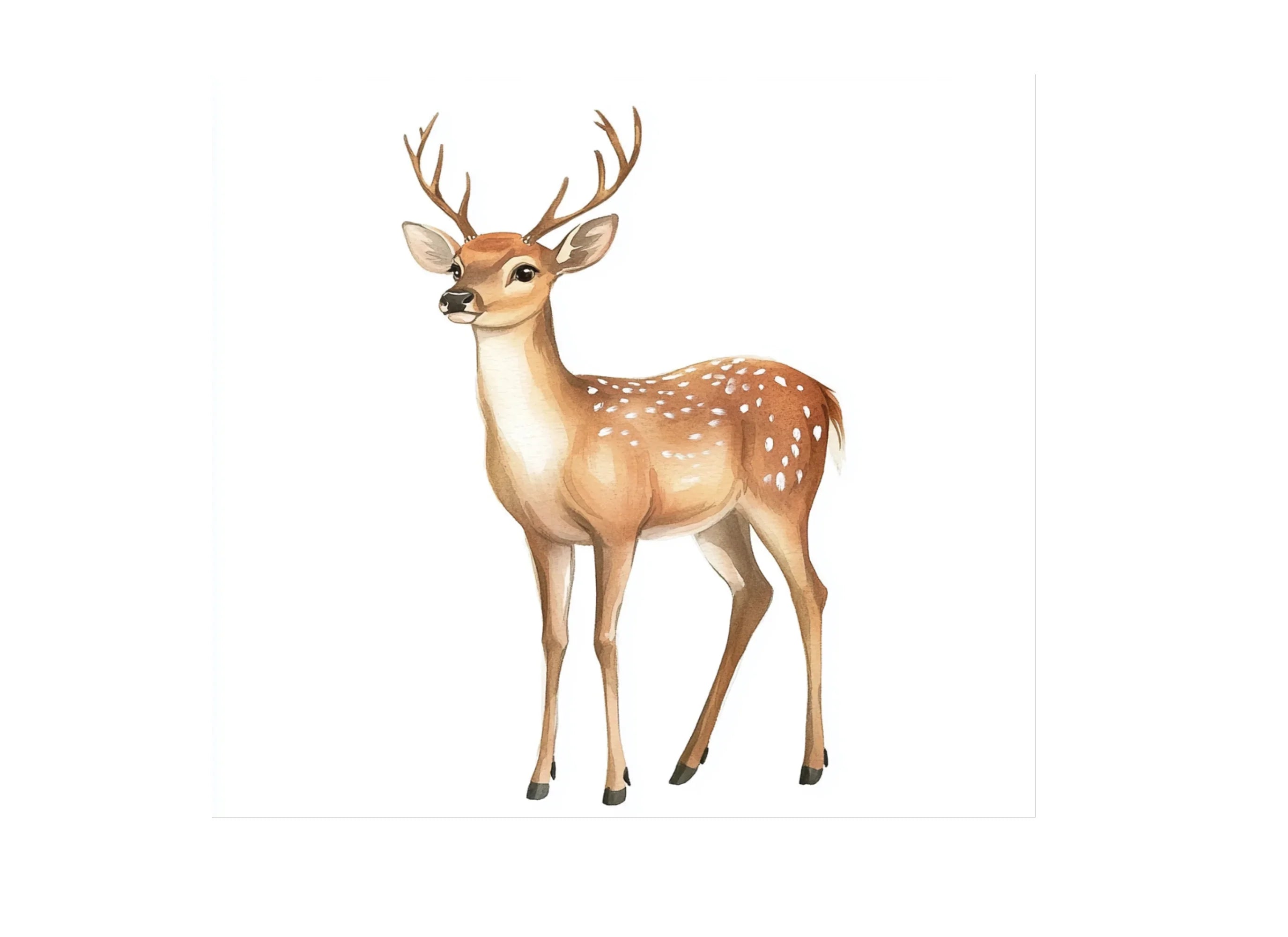 Cute Fawn Deer Clipart Bundle