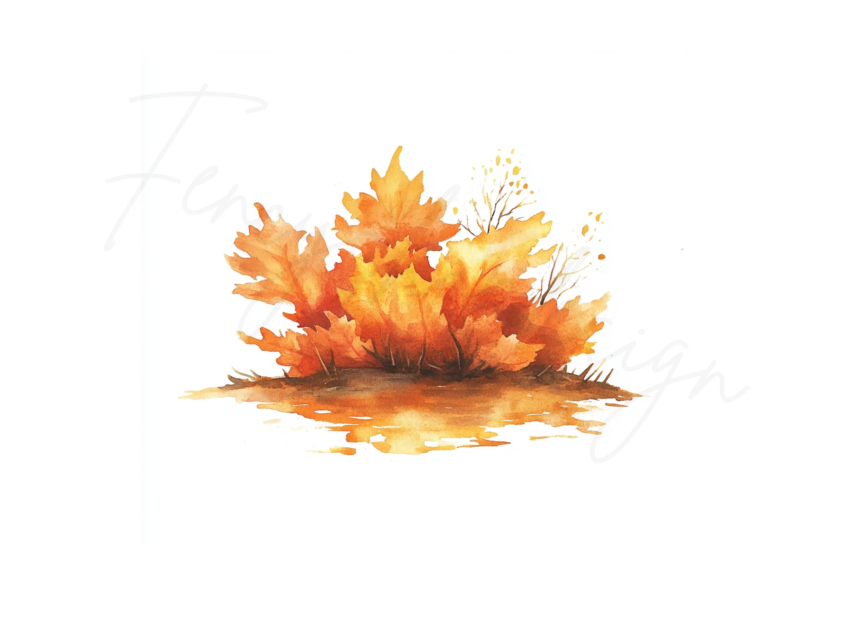 Autumn Leaves Clipart Bundle