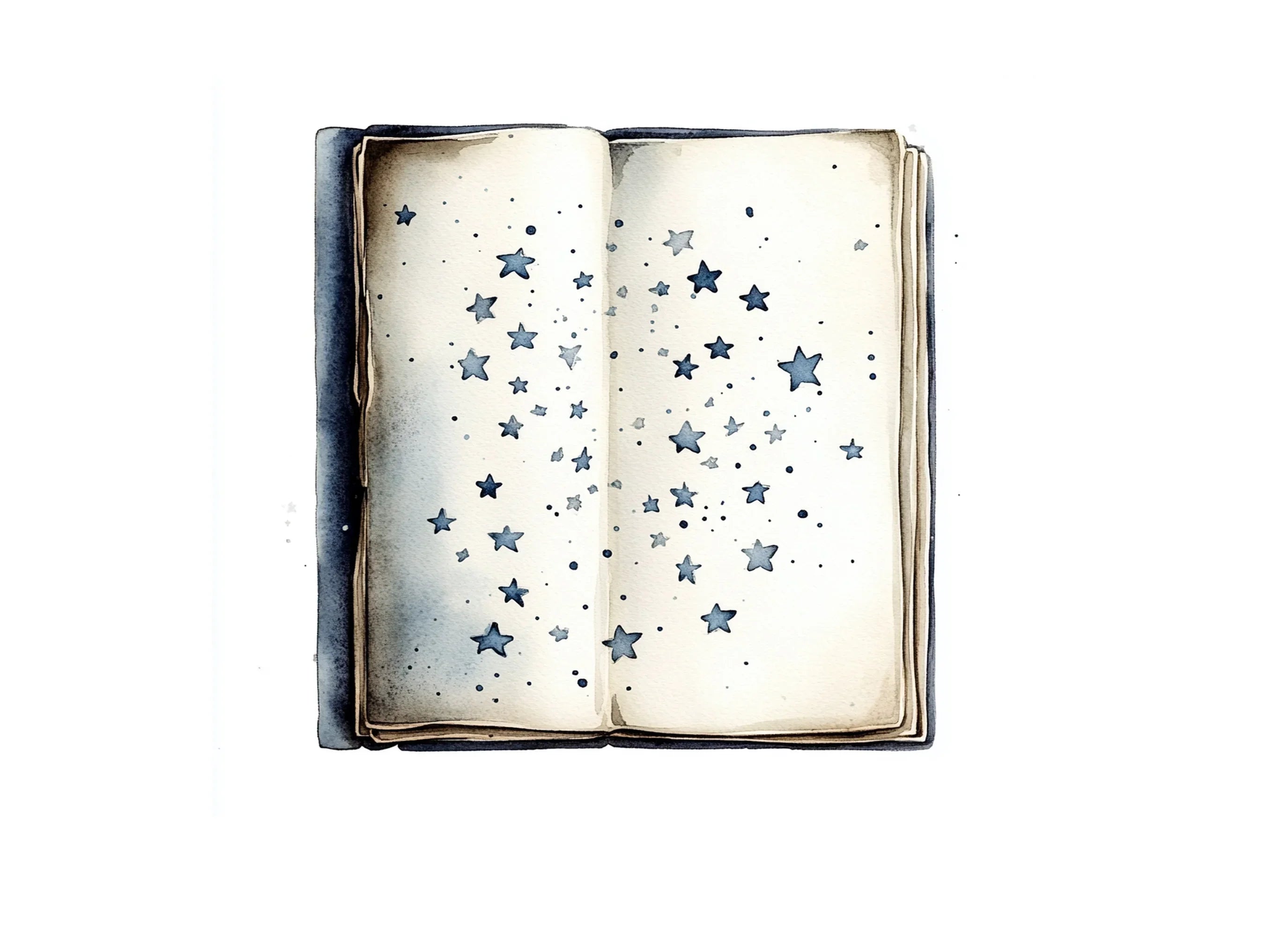 Starry Night Book Clipart Bundle