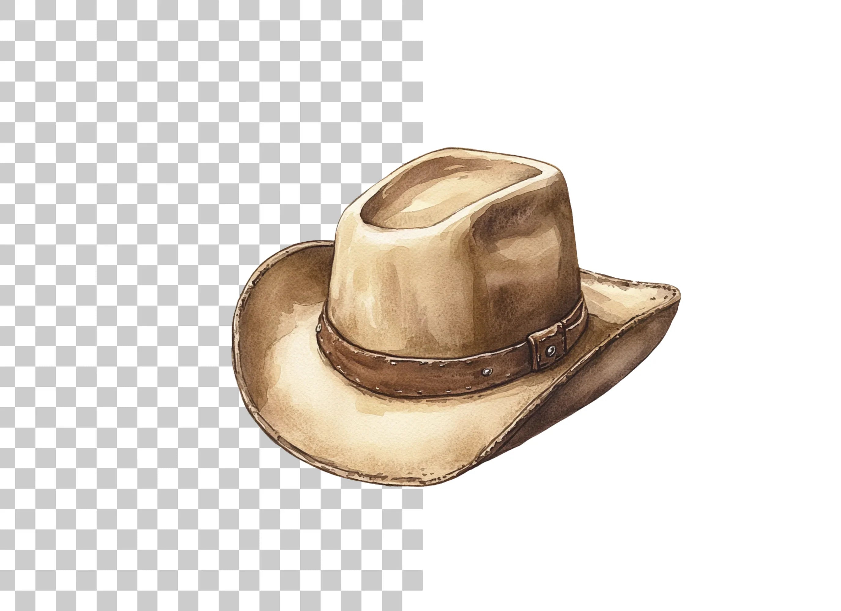 Rustic Cowboy Hats Clipart Bundle