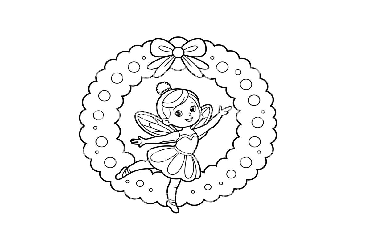 Christmas Ballerina Coloring Books
