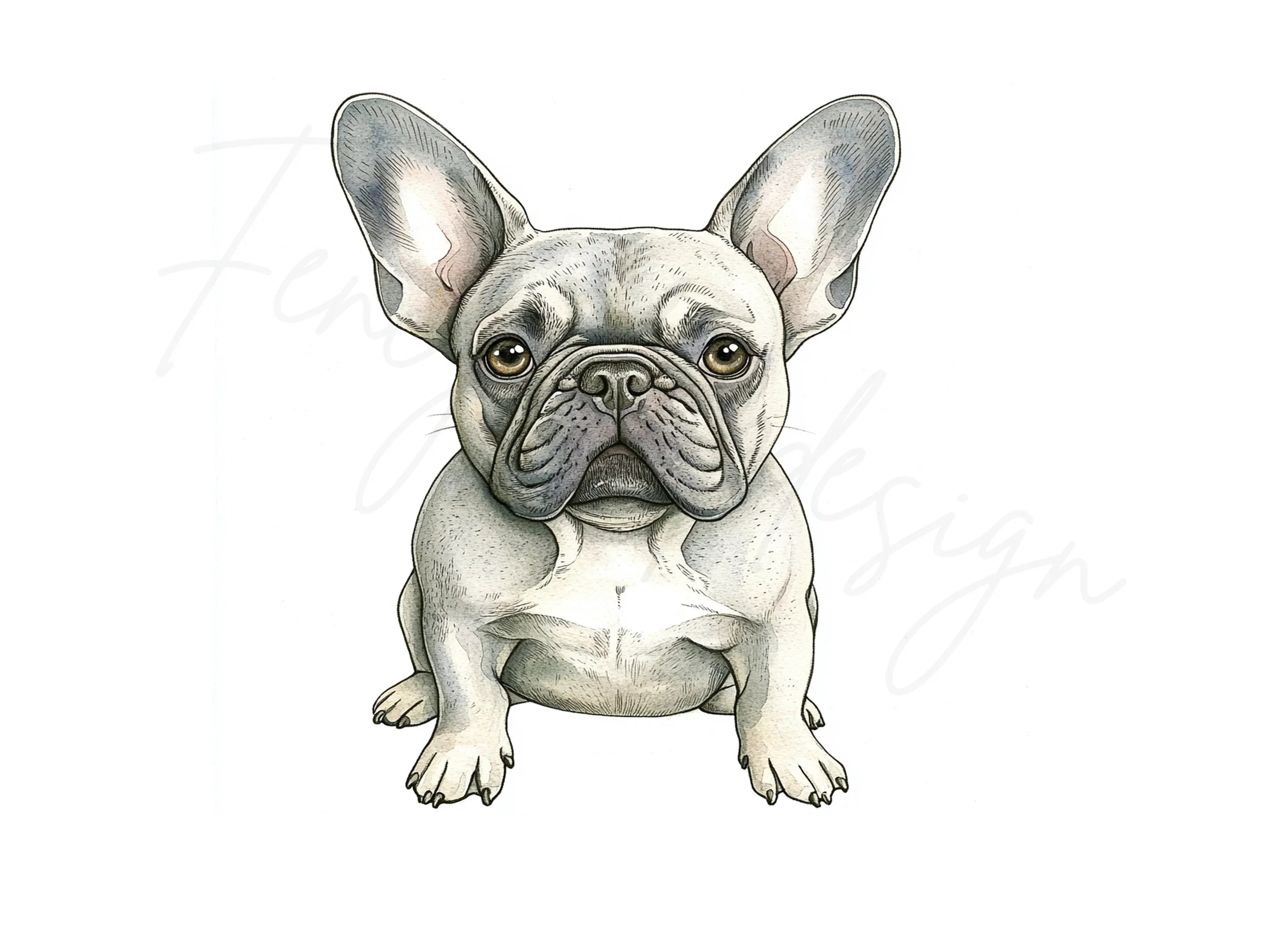 French Bulldog Puppies Clipart Bundle