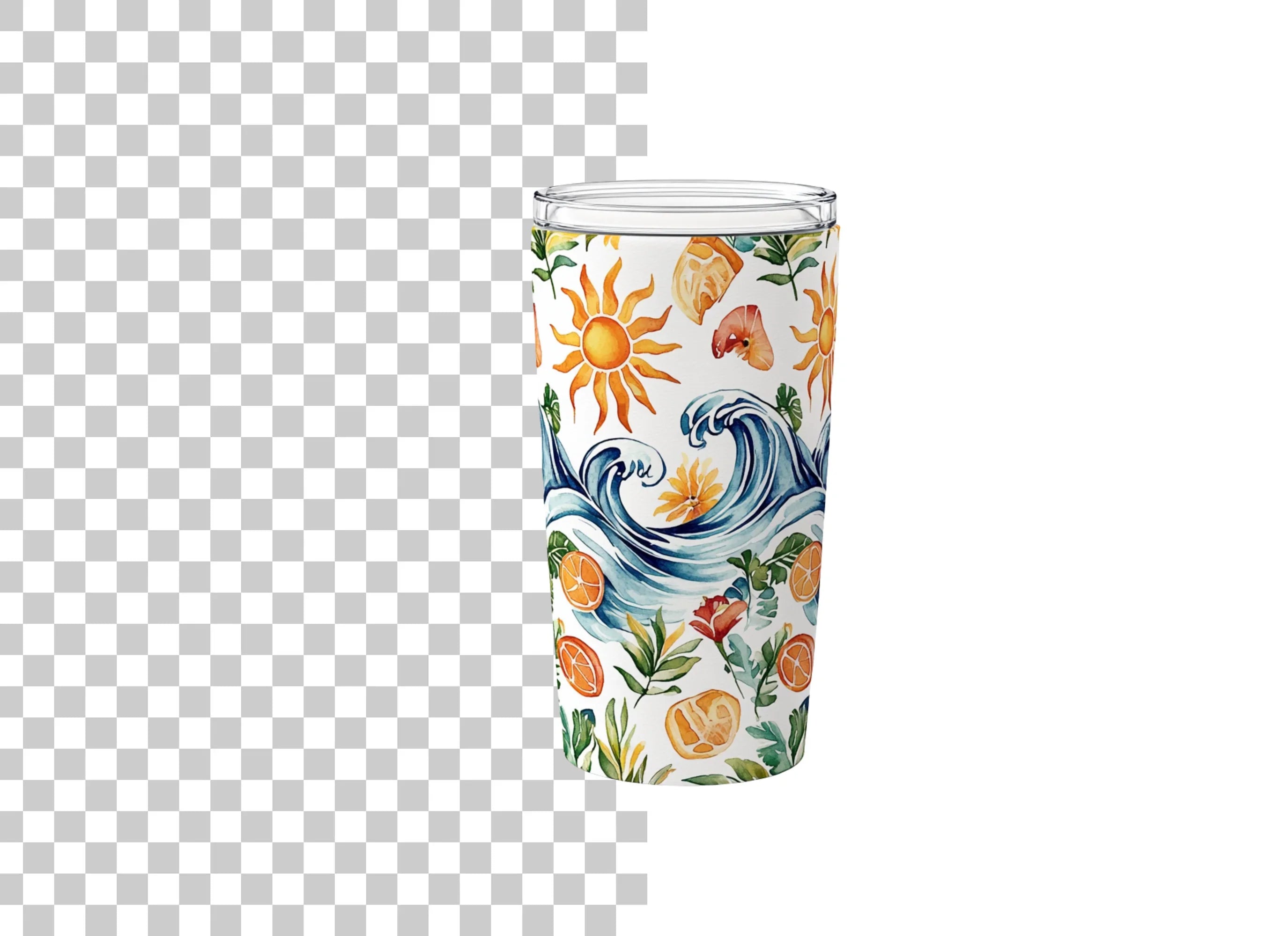 Summer Beach Tumbler Clipart Bundle