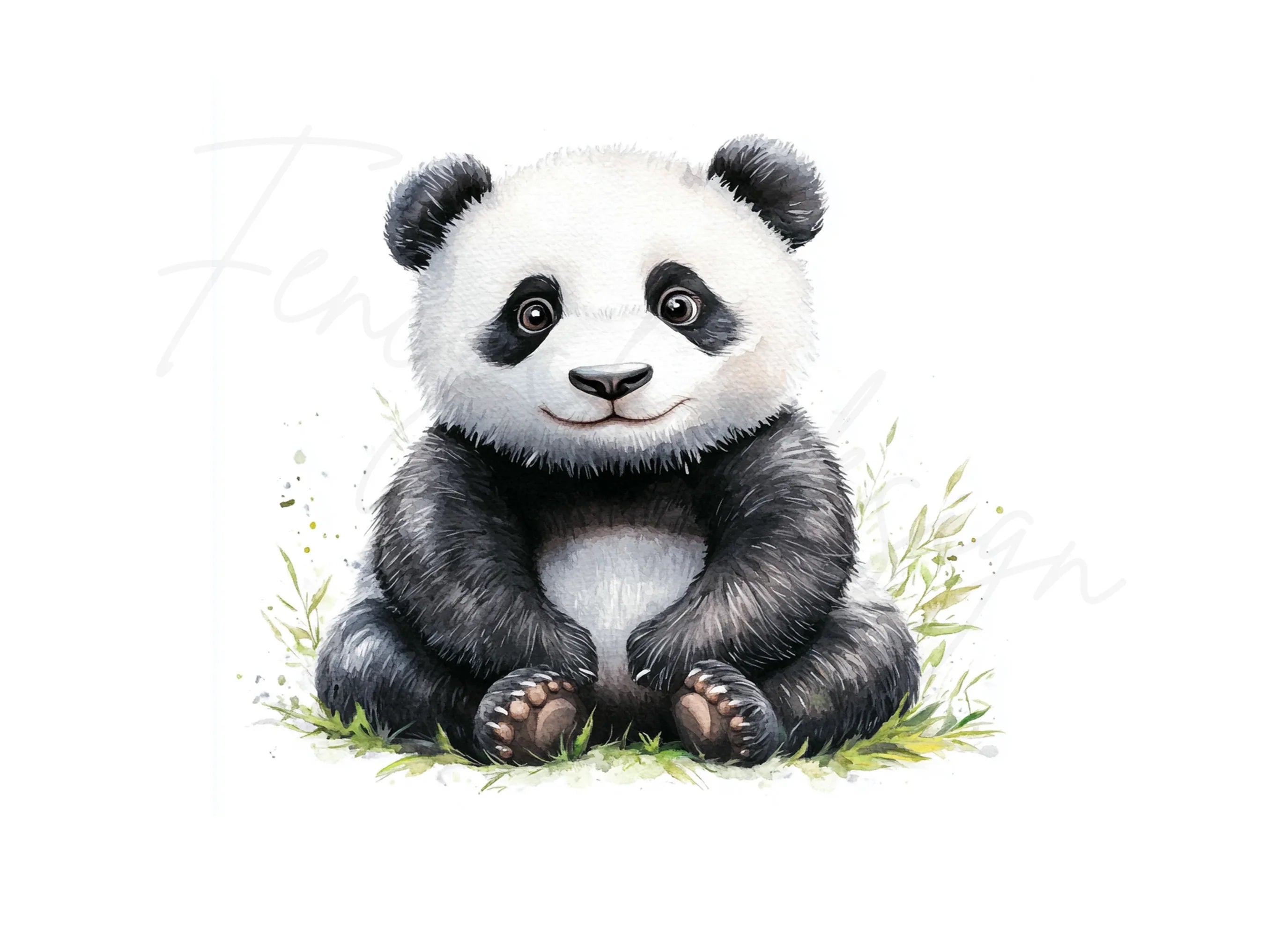 Cute Panda Clipart Bundle