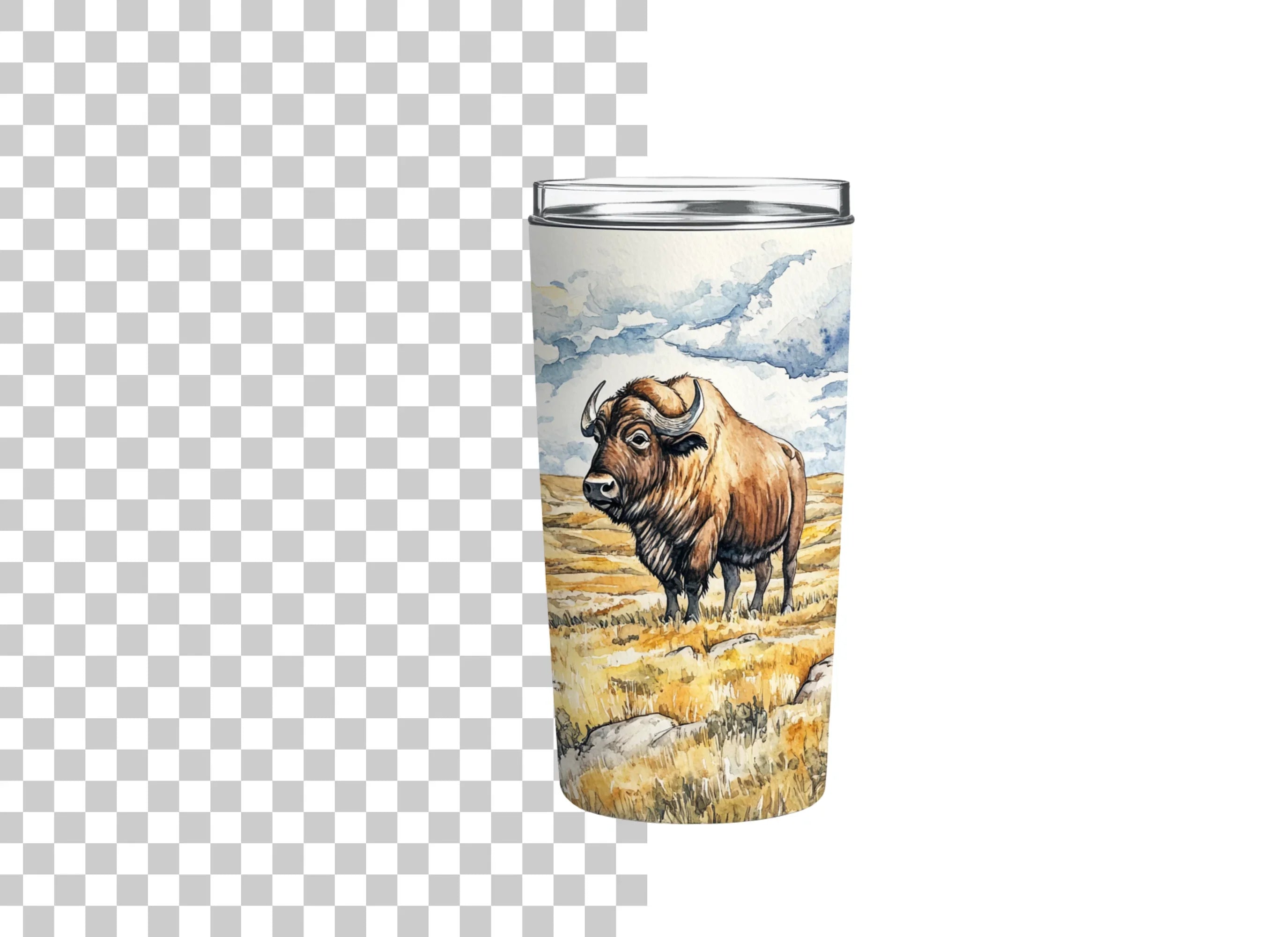 Bison Tumbler Clipart Bundle