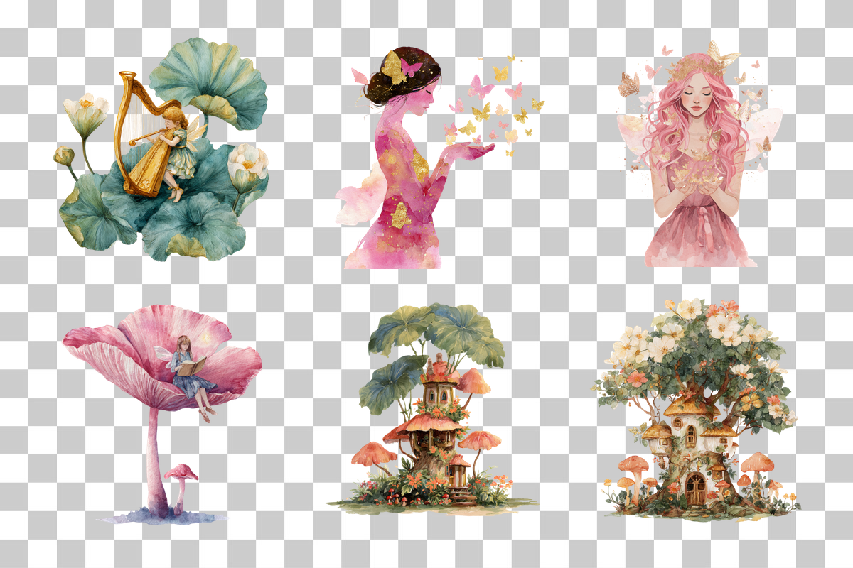 Magical Garden Clipart Bundle