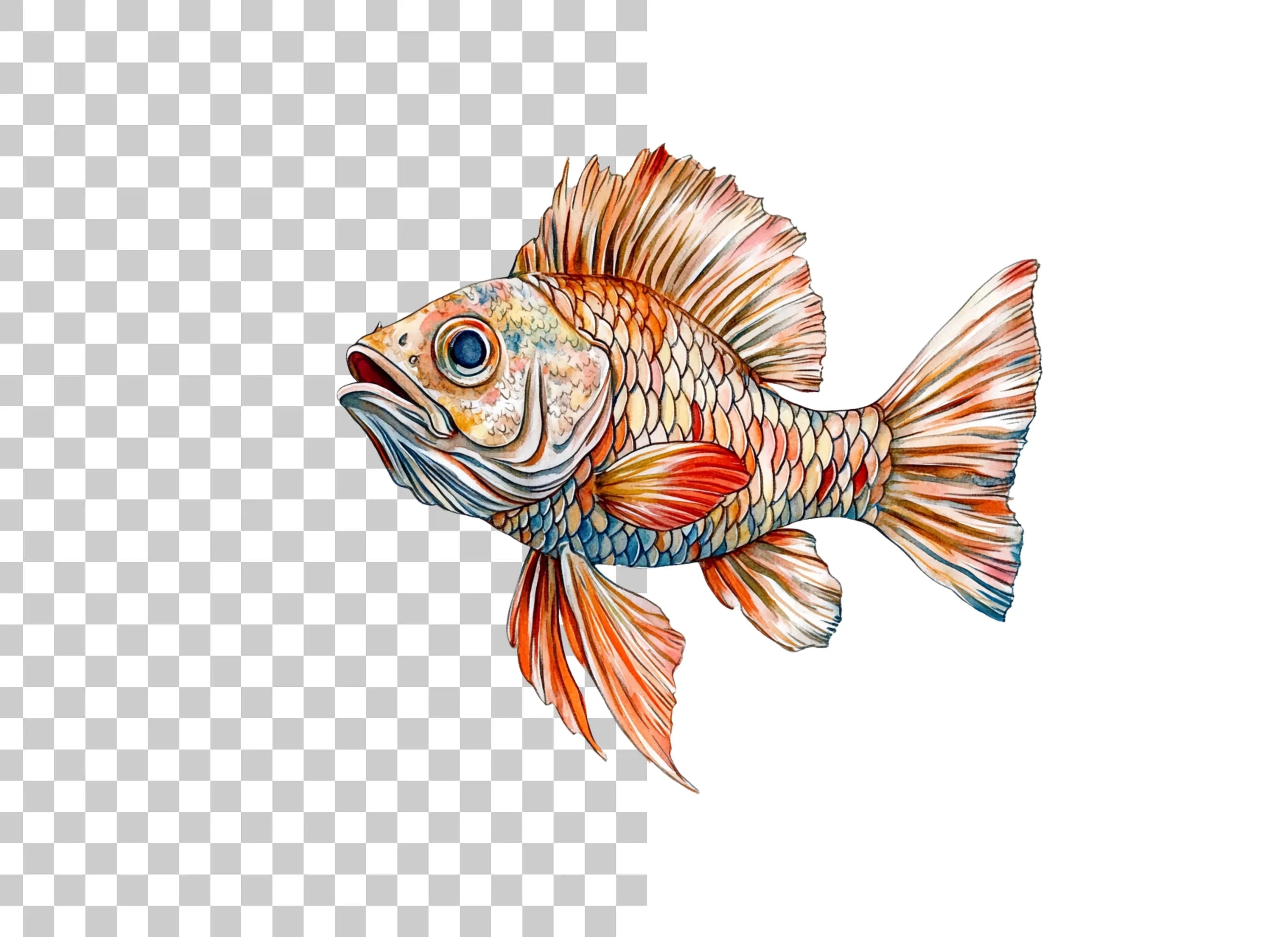 Vibrant Goldfish Clipart Bundle