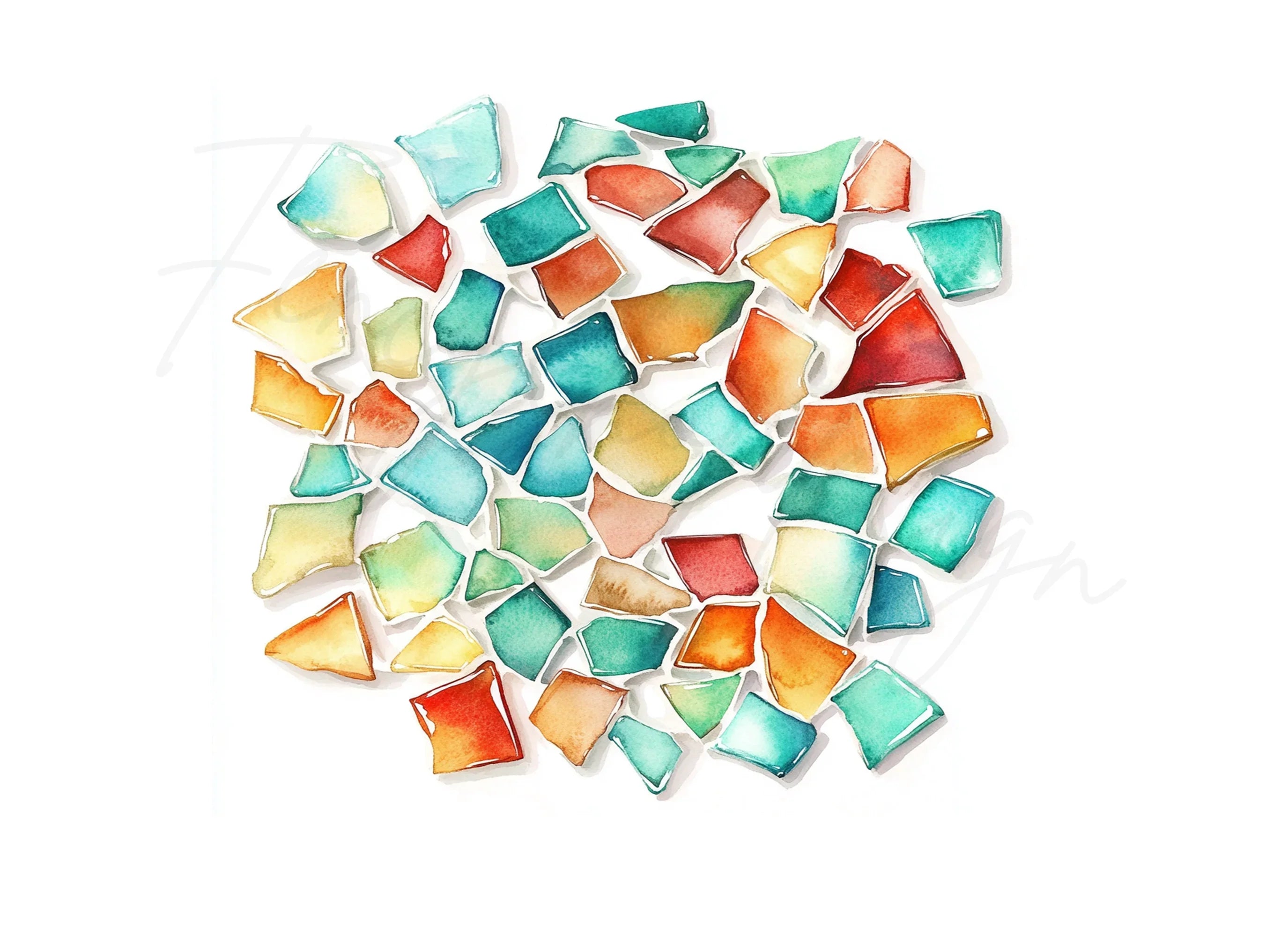 Abstract Shards Clipart Bundle