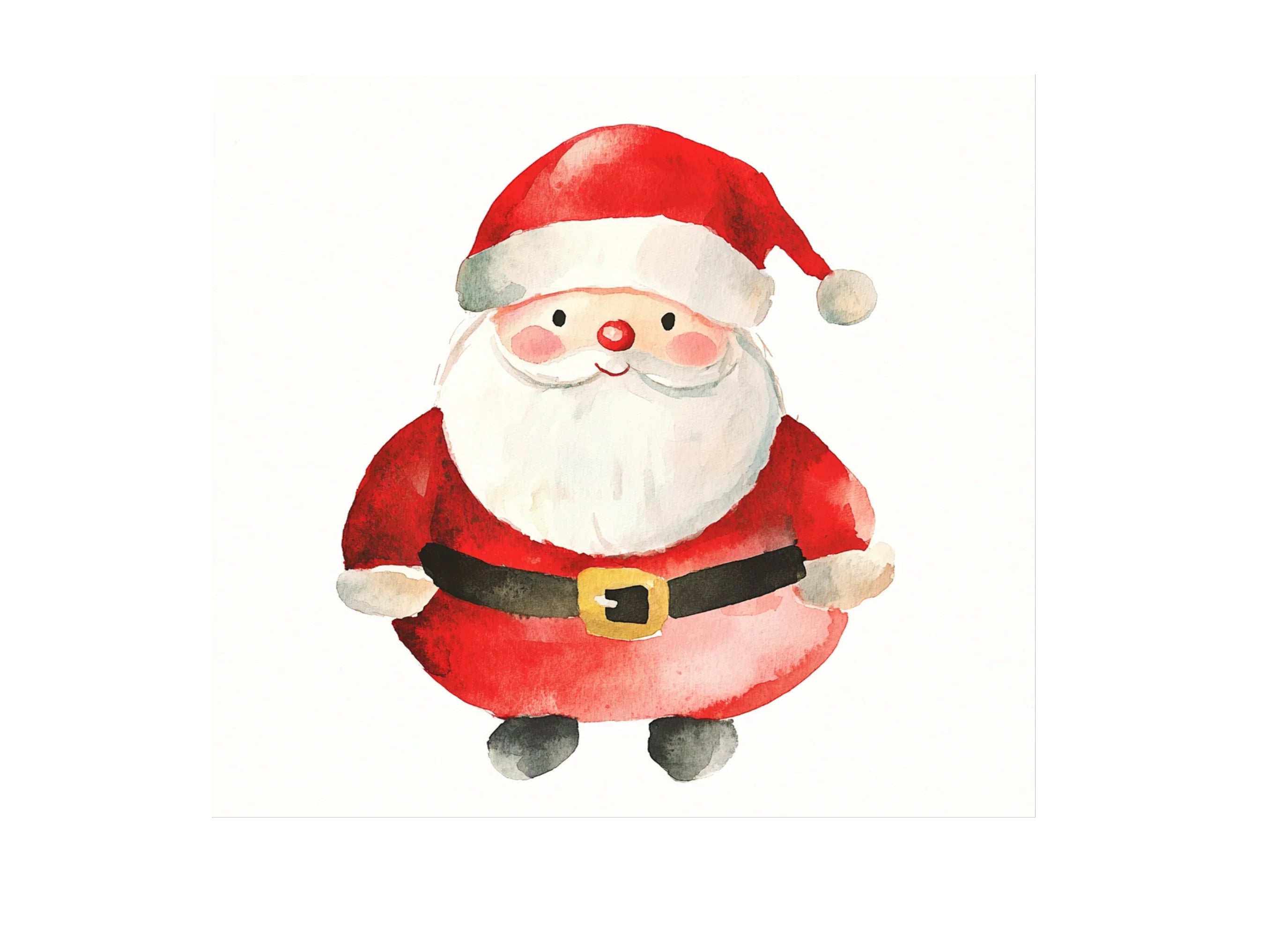 Cute Santa Claus Illustrations Clipart Bundle