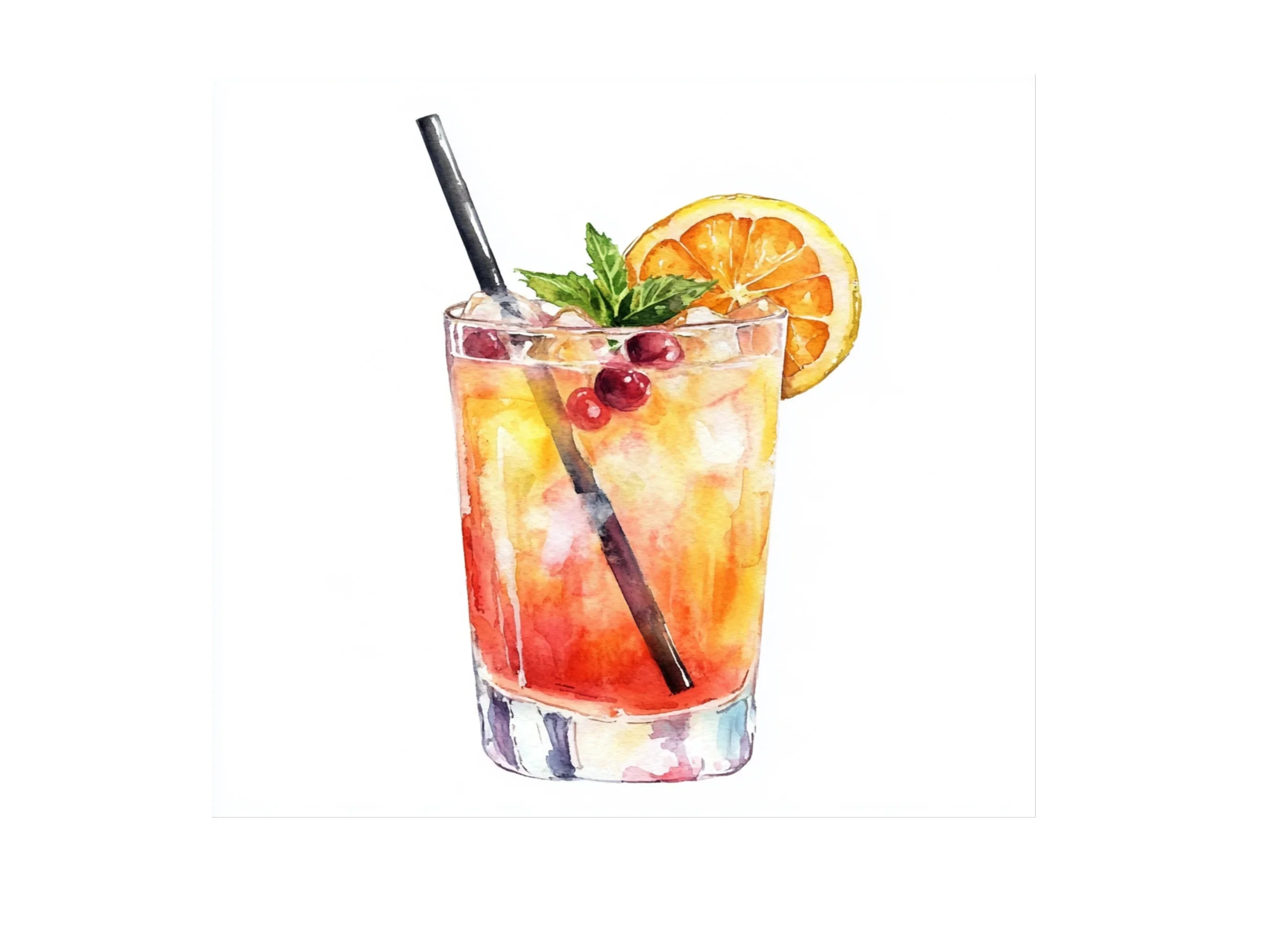Summer Cocktails Clipart Bundle