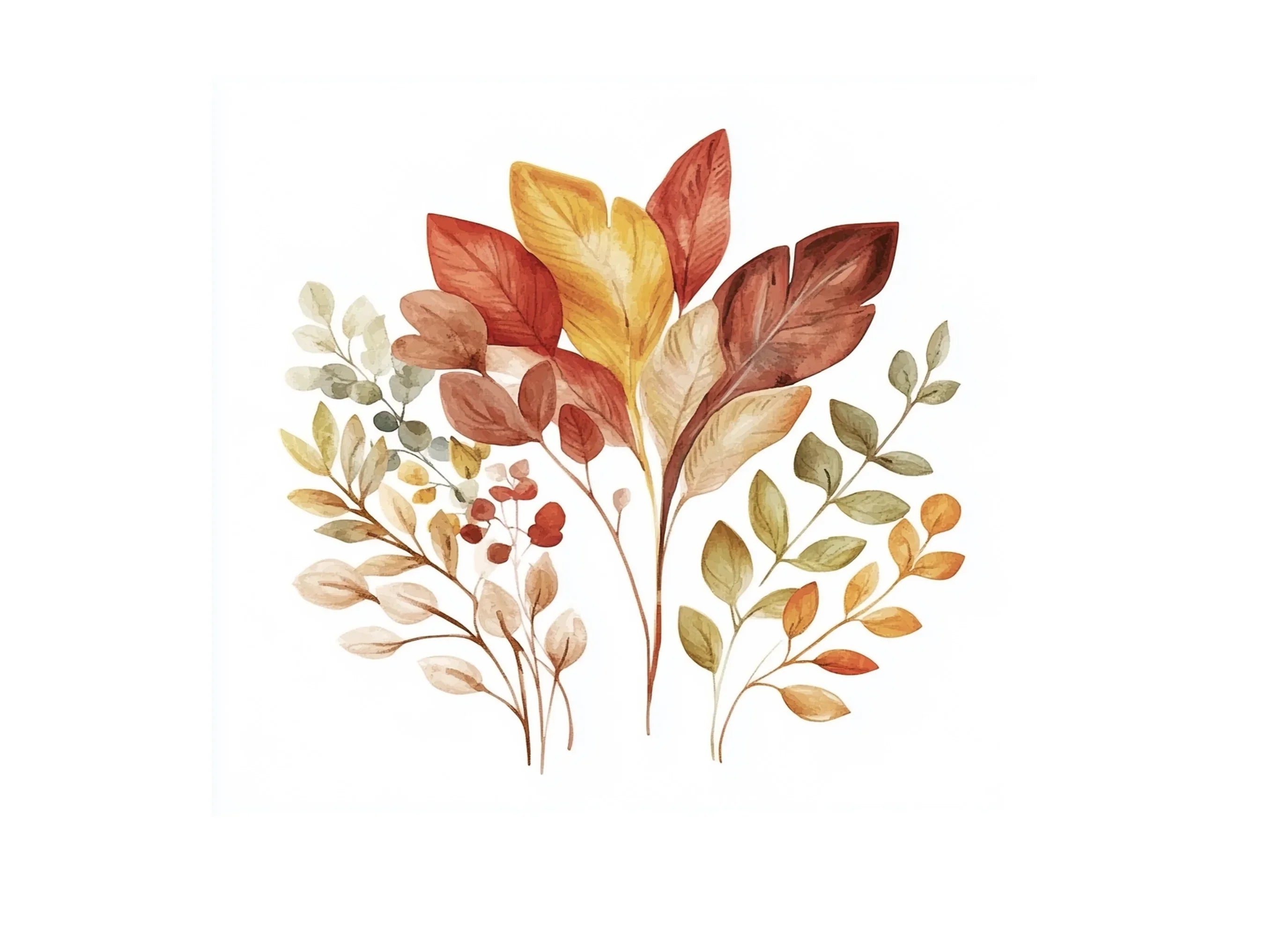 Autumn Leaves Clipart Bundle