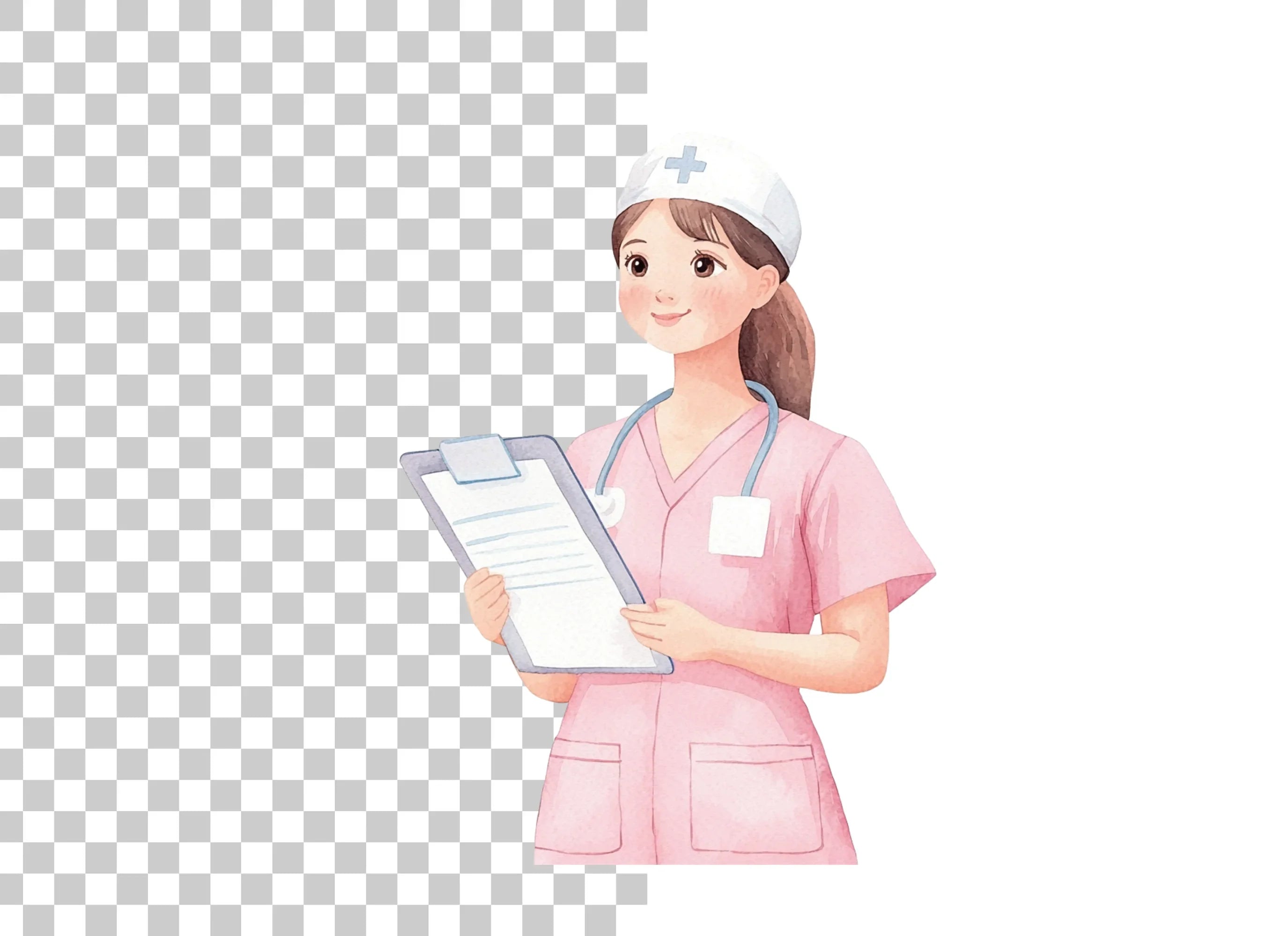 Female Nurse Clipart Bundle