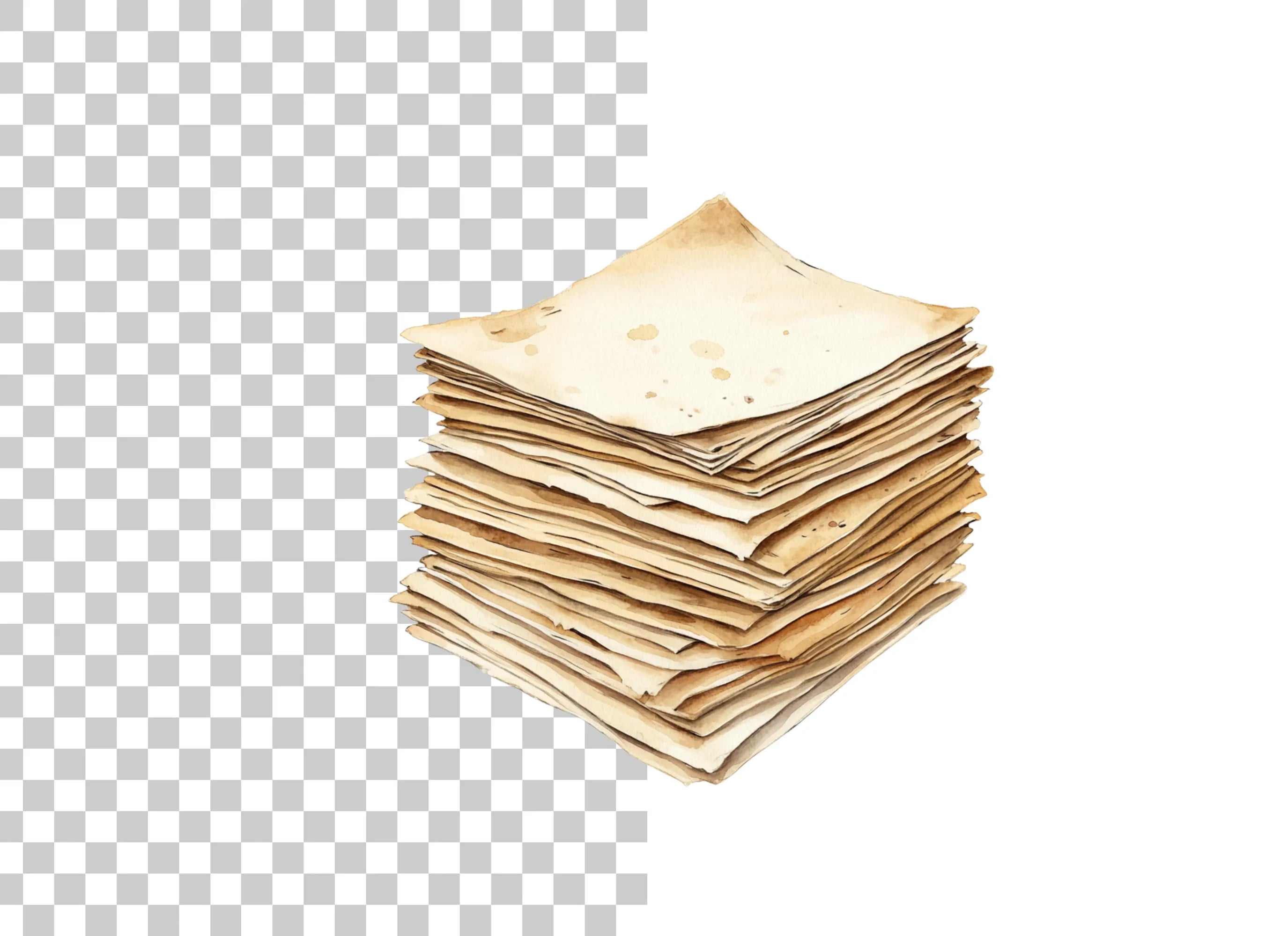 Vintage Stacked Clipart Bundle
