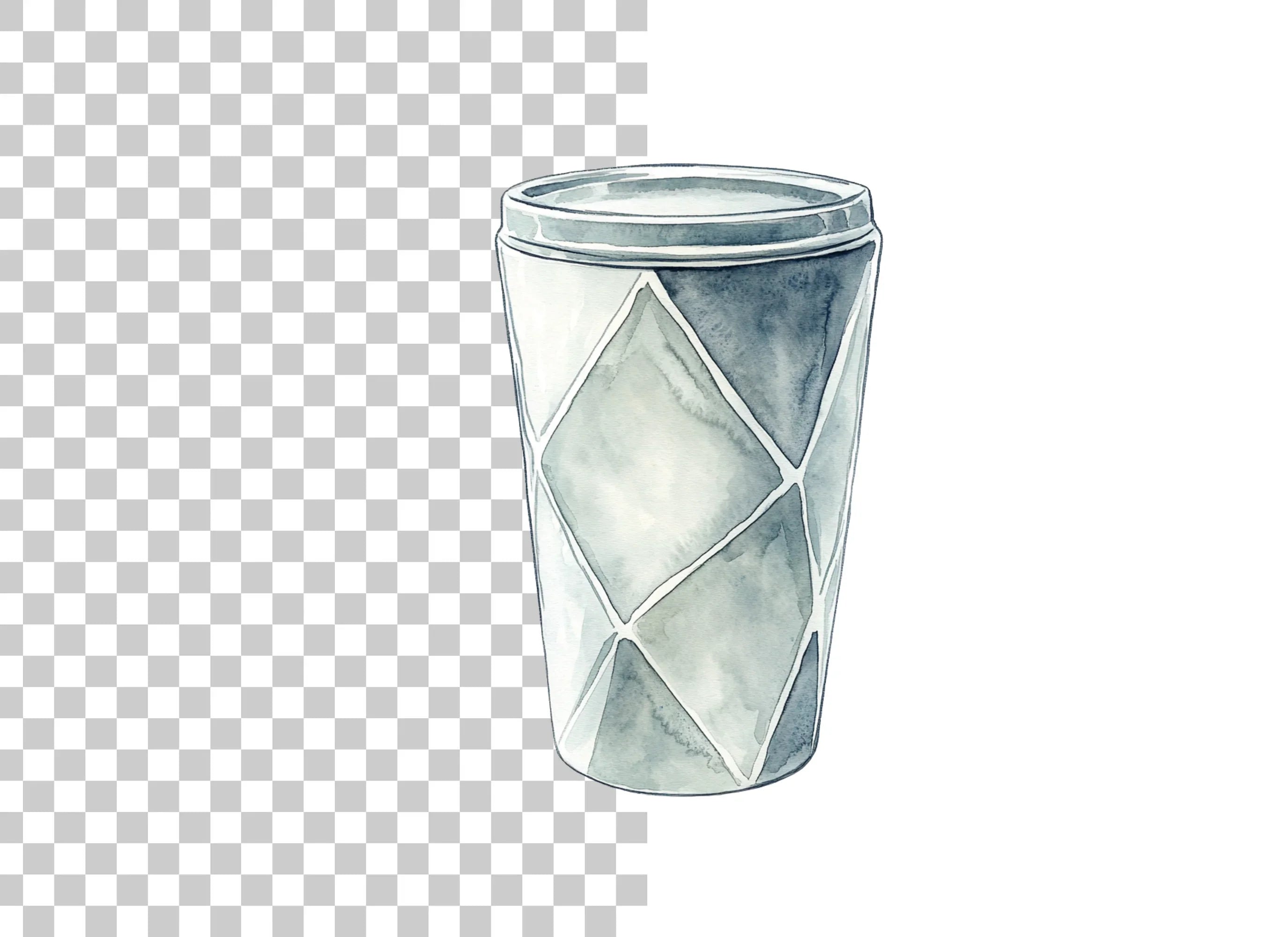 Diamond Pattern Tumbler Clipart Bundle