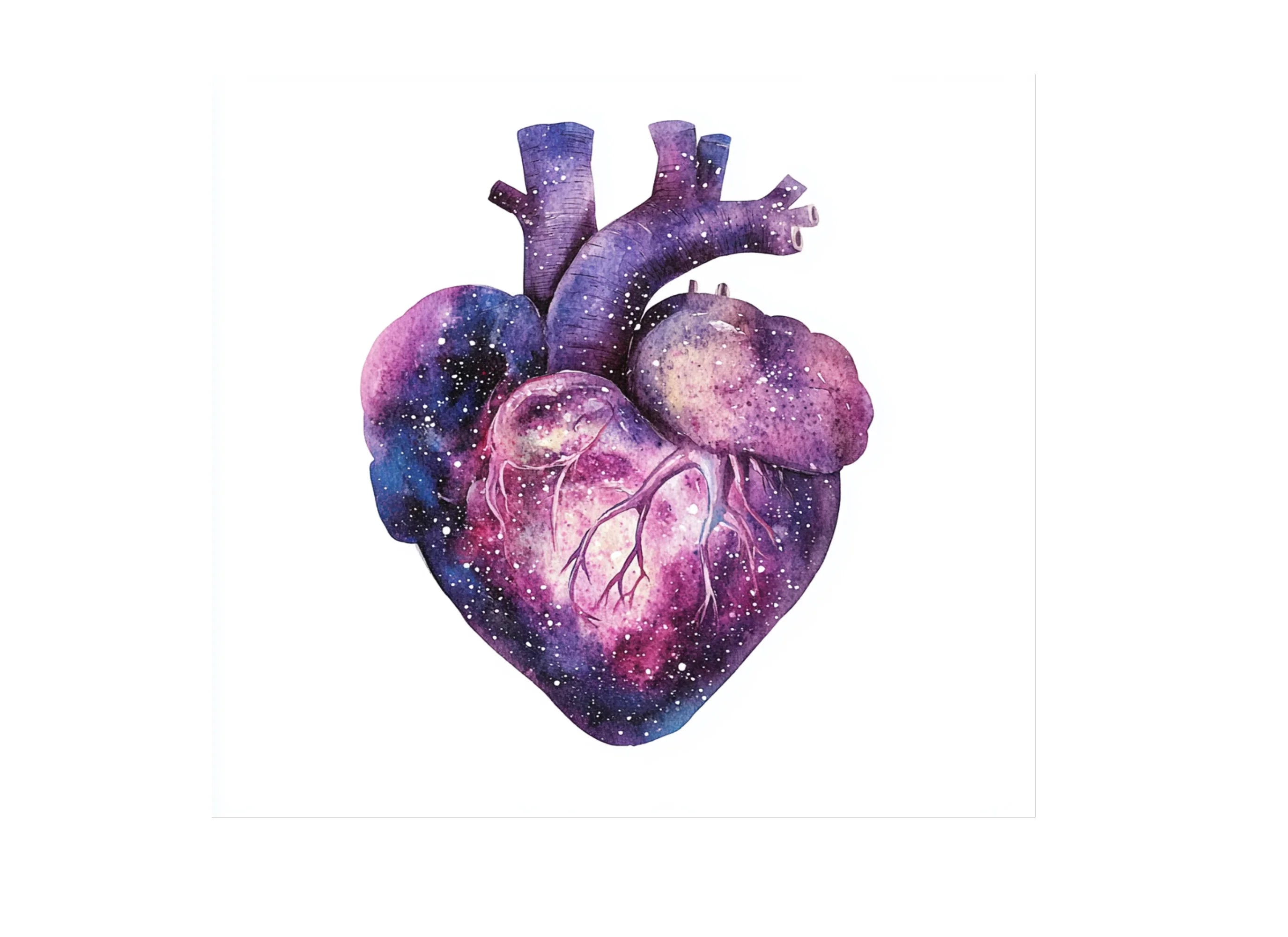 Galaxy Heart Clipart Bundle
