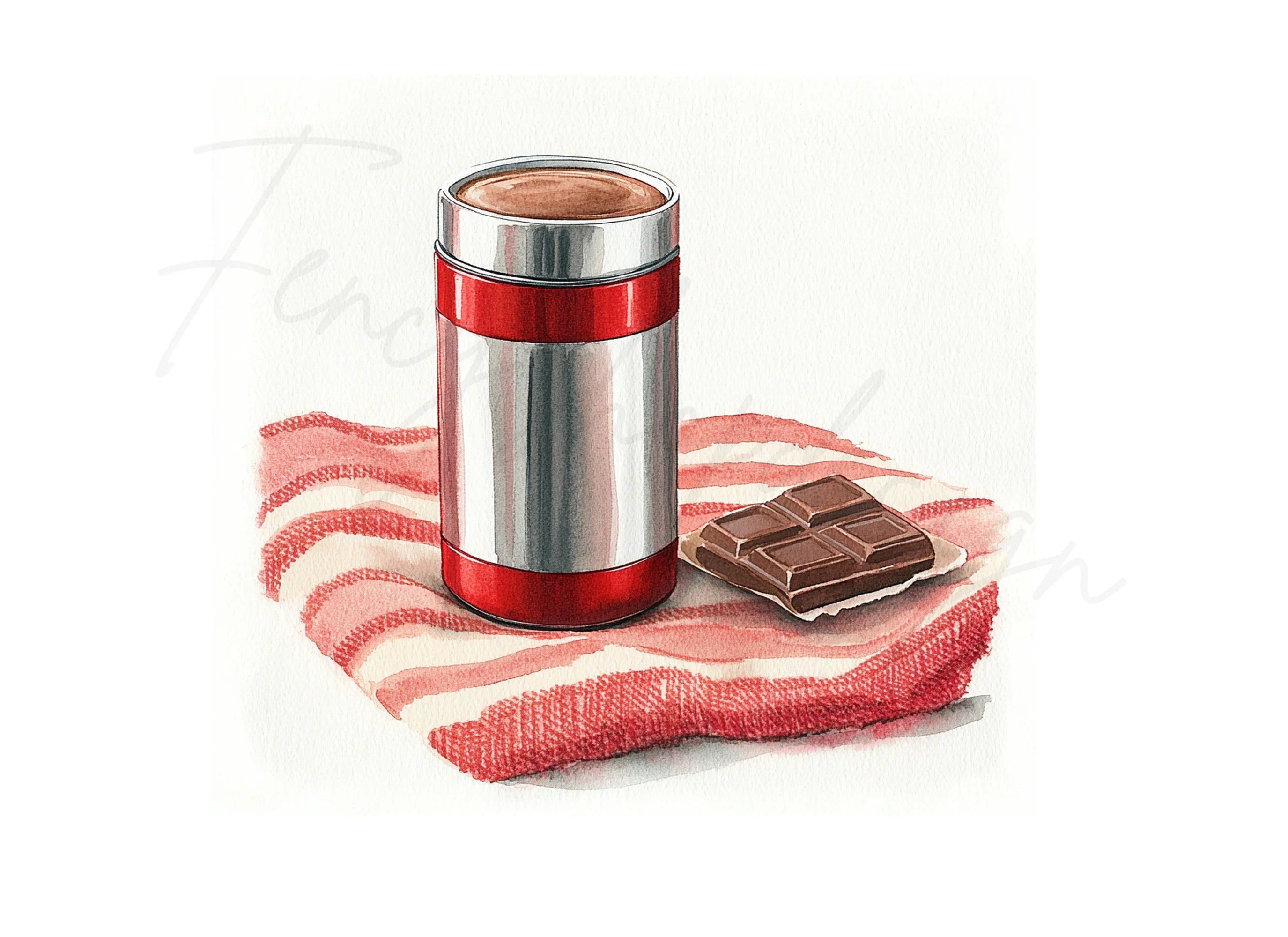Thermos Hot Chocolate Bar Clipart Bundle
