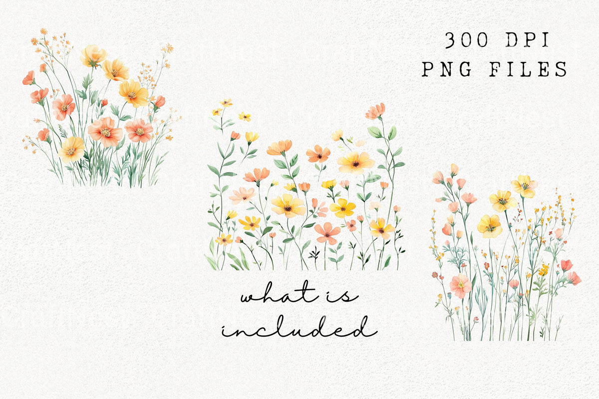 Wildflower Meadow Creations Clipart Bundle