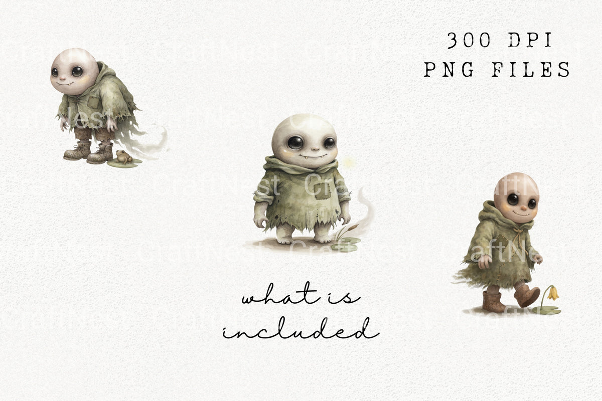 Whimsical Skeleton Dog Clipart Bundle