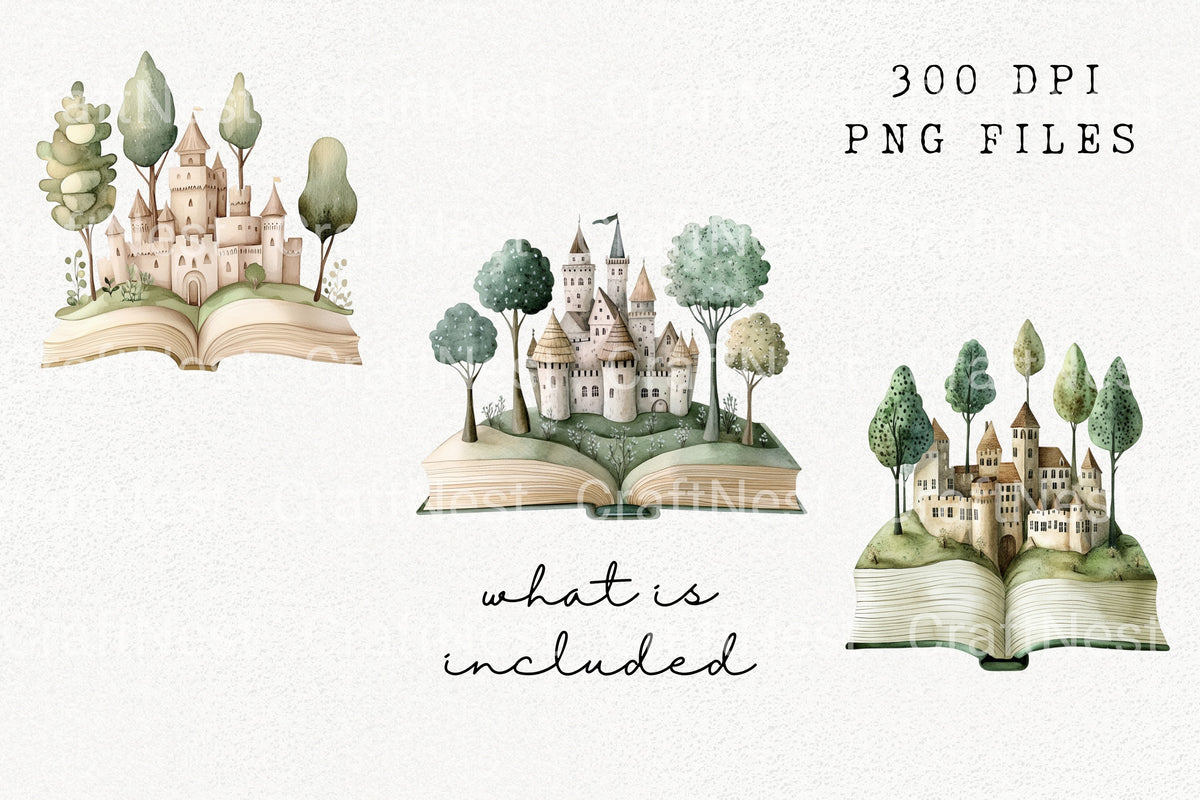 Magical Castle Pop Up Clipart Planner