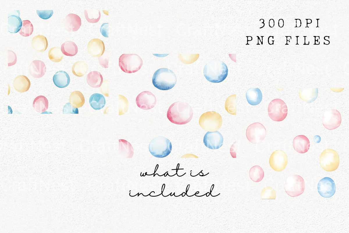 Pastel Polka Dot Clipart Bundle