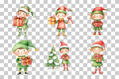 Cute Elf with Gift Clipart Bundle - CraftNest - Digital Crafting and Art