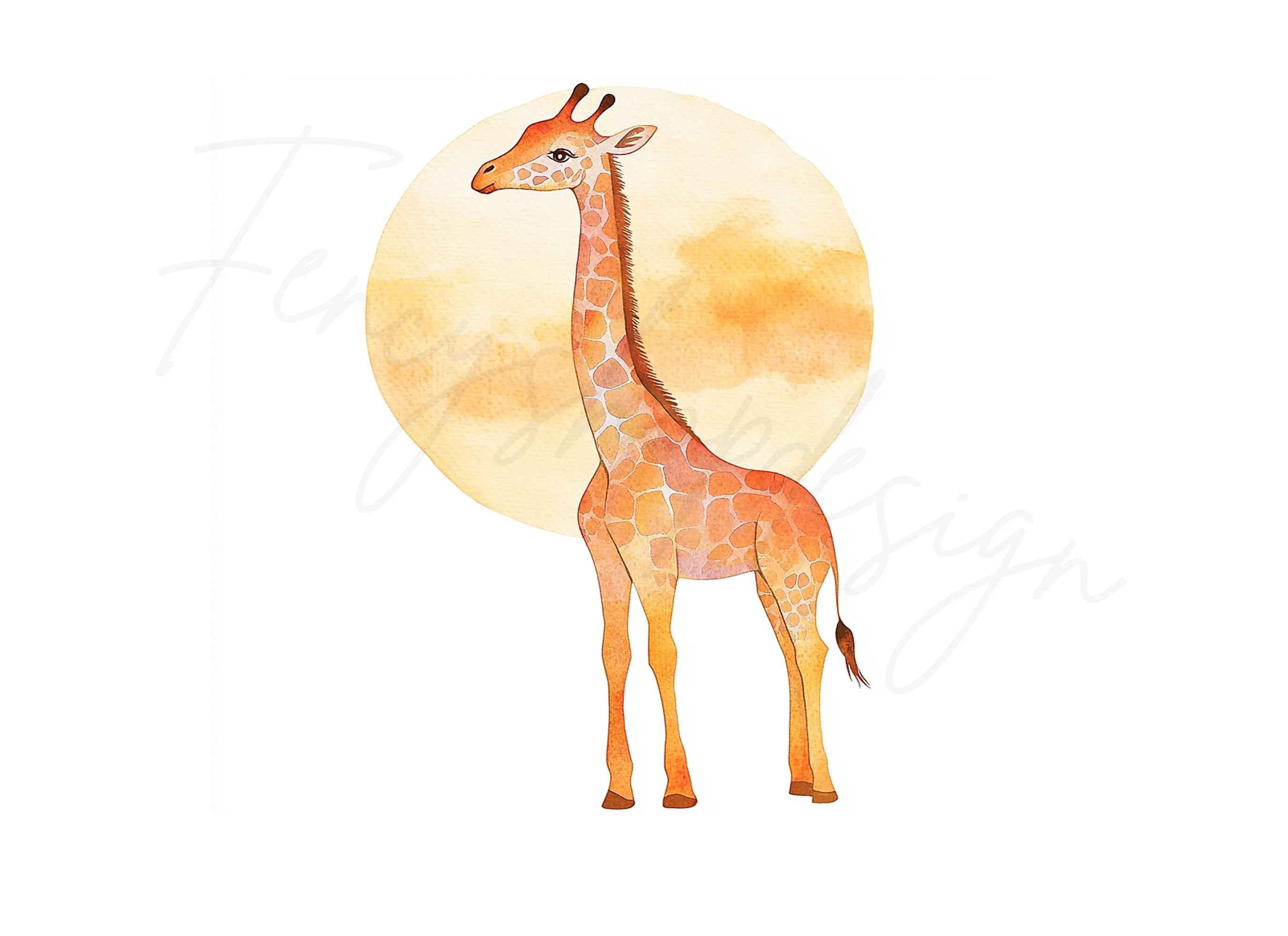 Giraffe Clipart Bundle