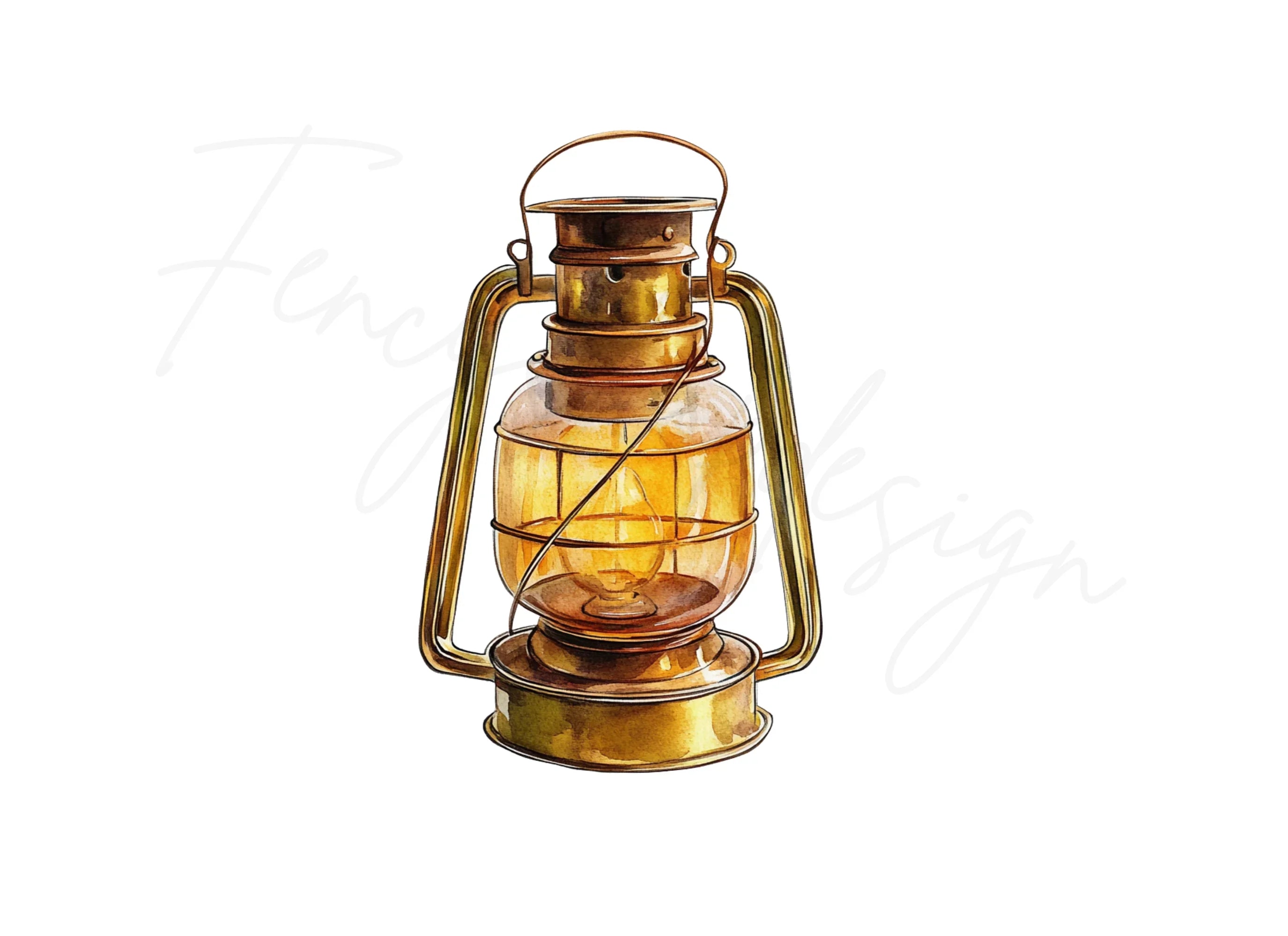 Vintage Lantern Clipart Bundle