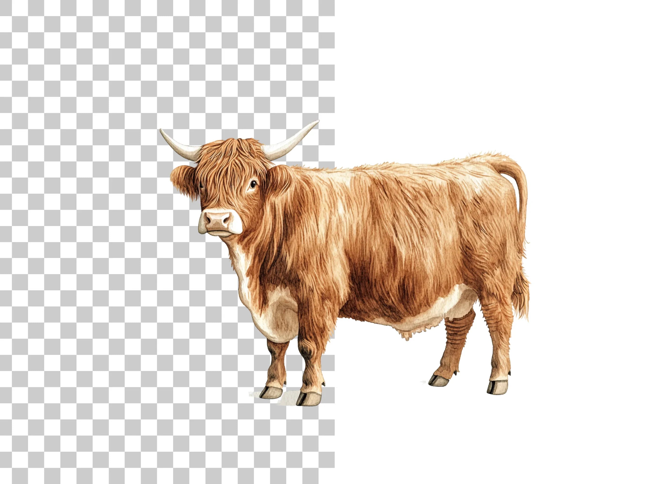 Highland Cow Clipart Bundle