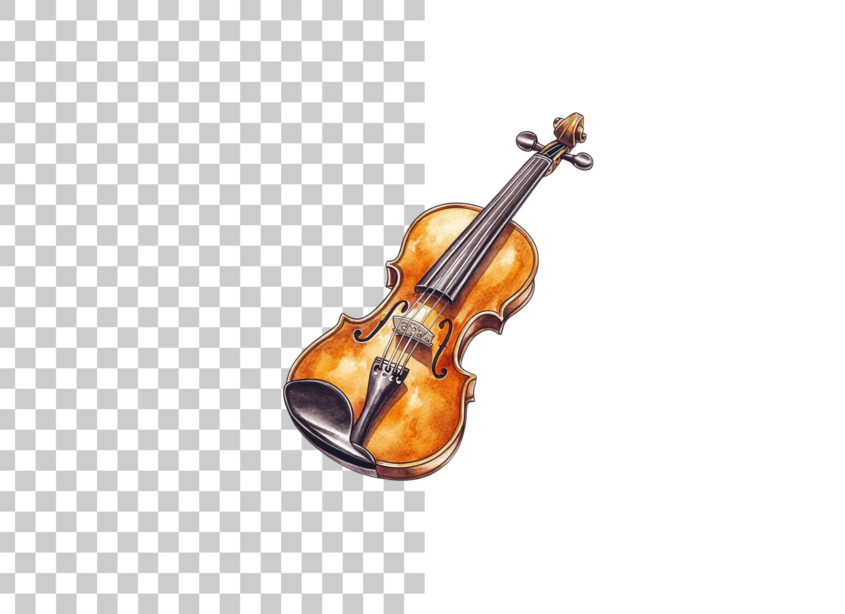 Elegant Violin Clipart Bundle